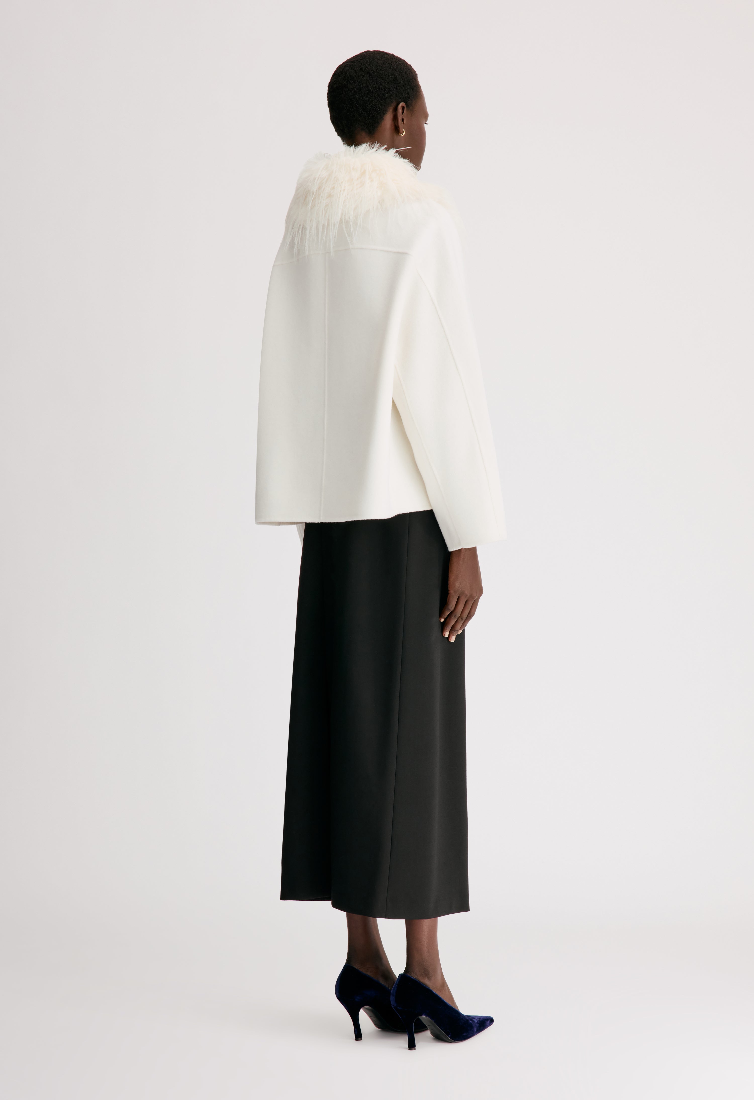 RAFE Detachable faux fur collar jacket