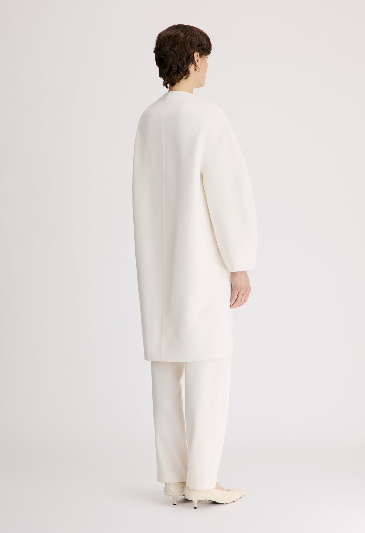 CILIA Manteau en drap de laine et cachemire