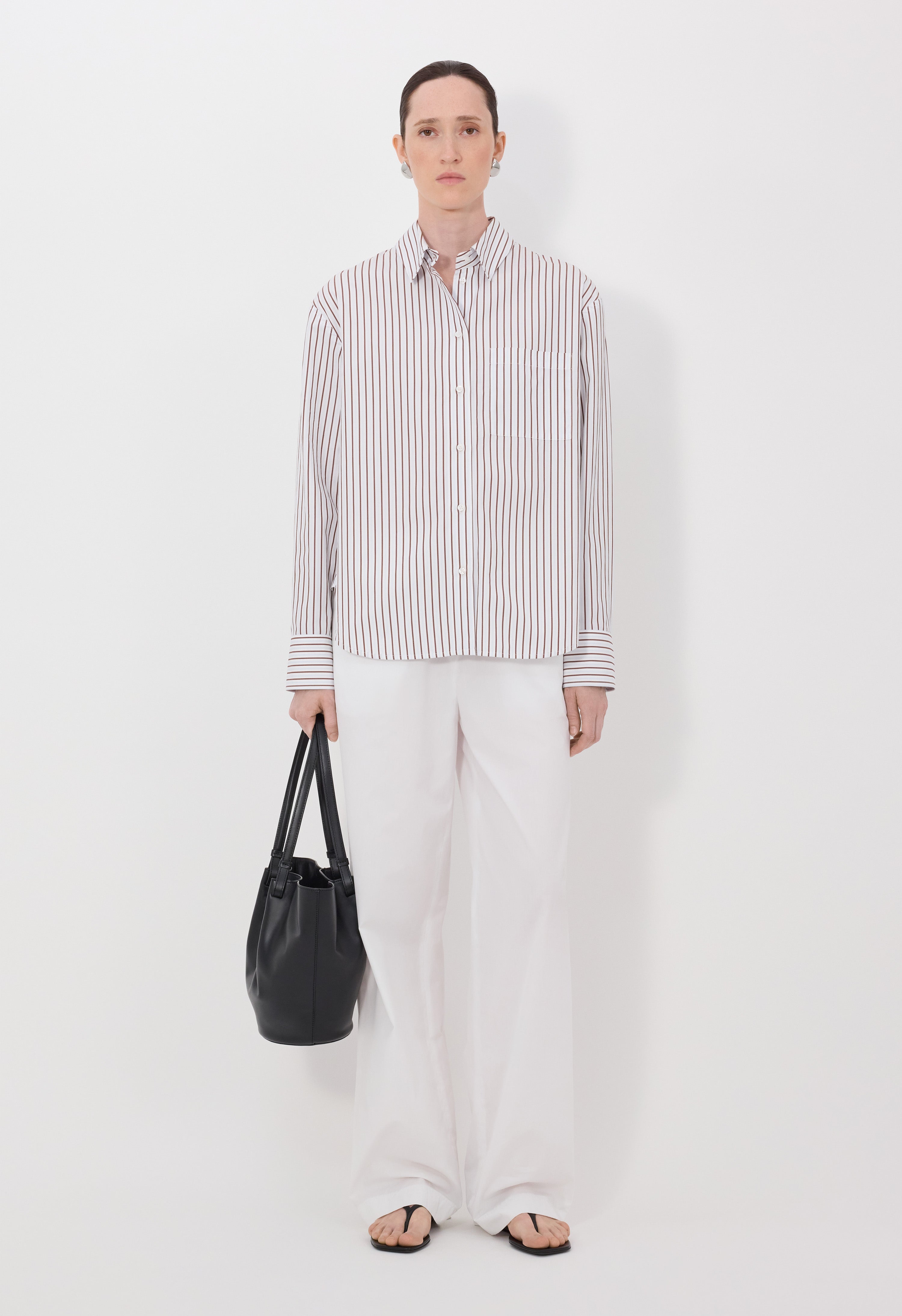 MAUD Oversized cotton poplin shirt
