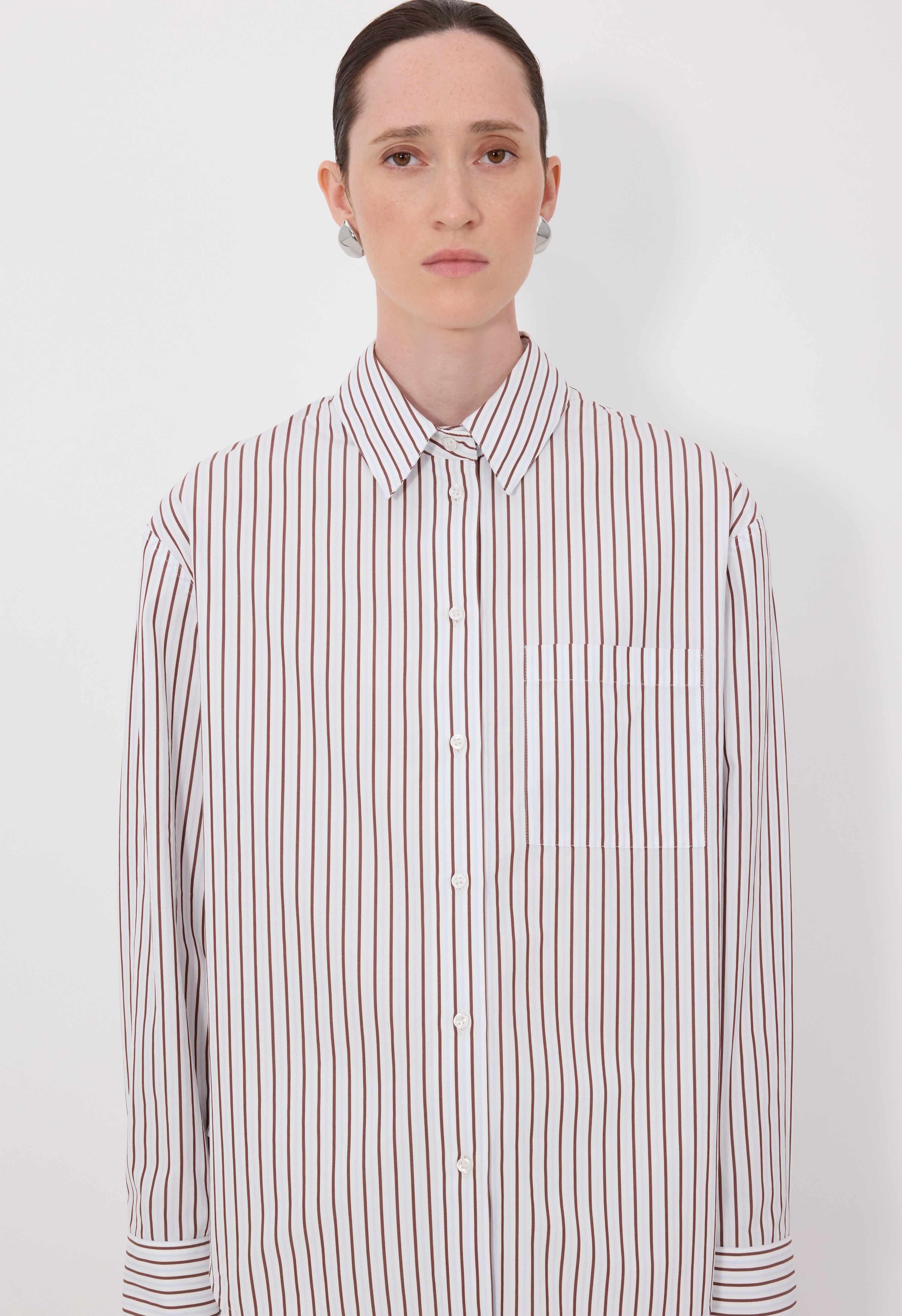MAUD Oversized cotton poplin shirt