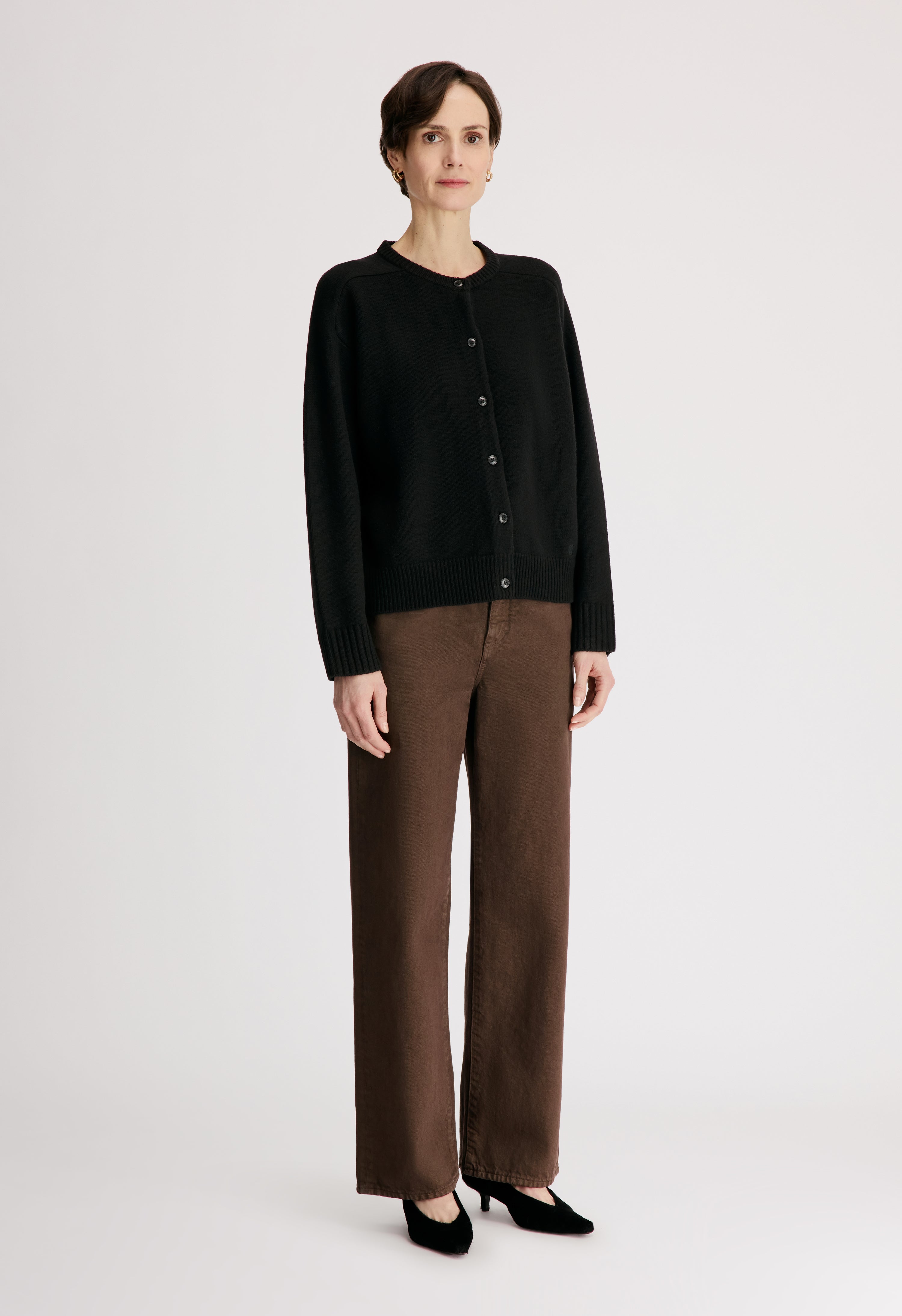 AIDAR LDS Cardigan en laine et cachemire