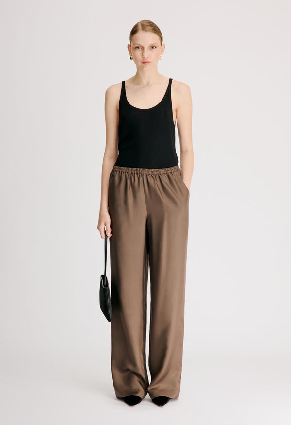 ALERA LDS PANT Silk twill trousers