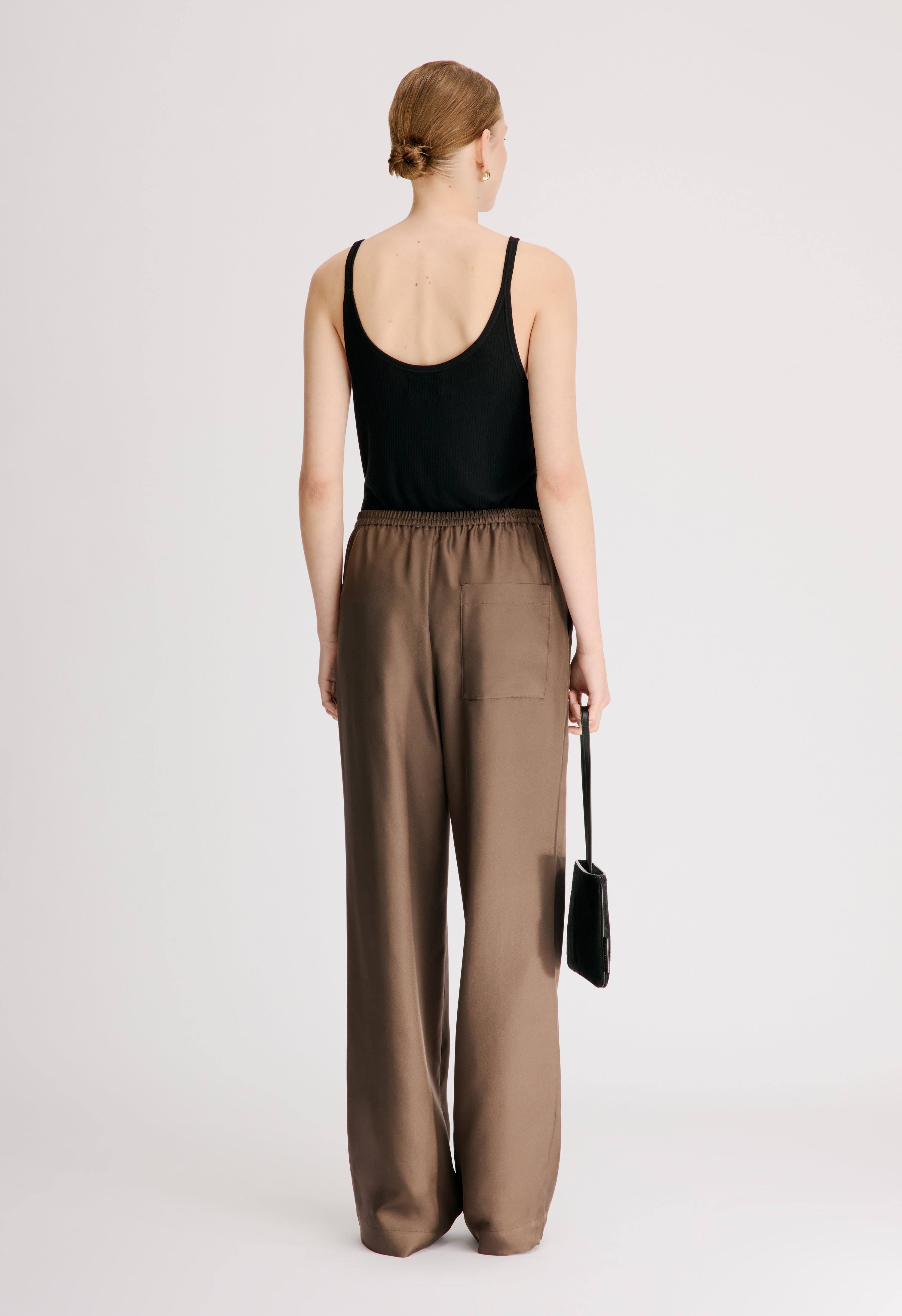 ALERA LDS PANT Silk twill trousers