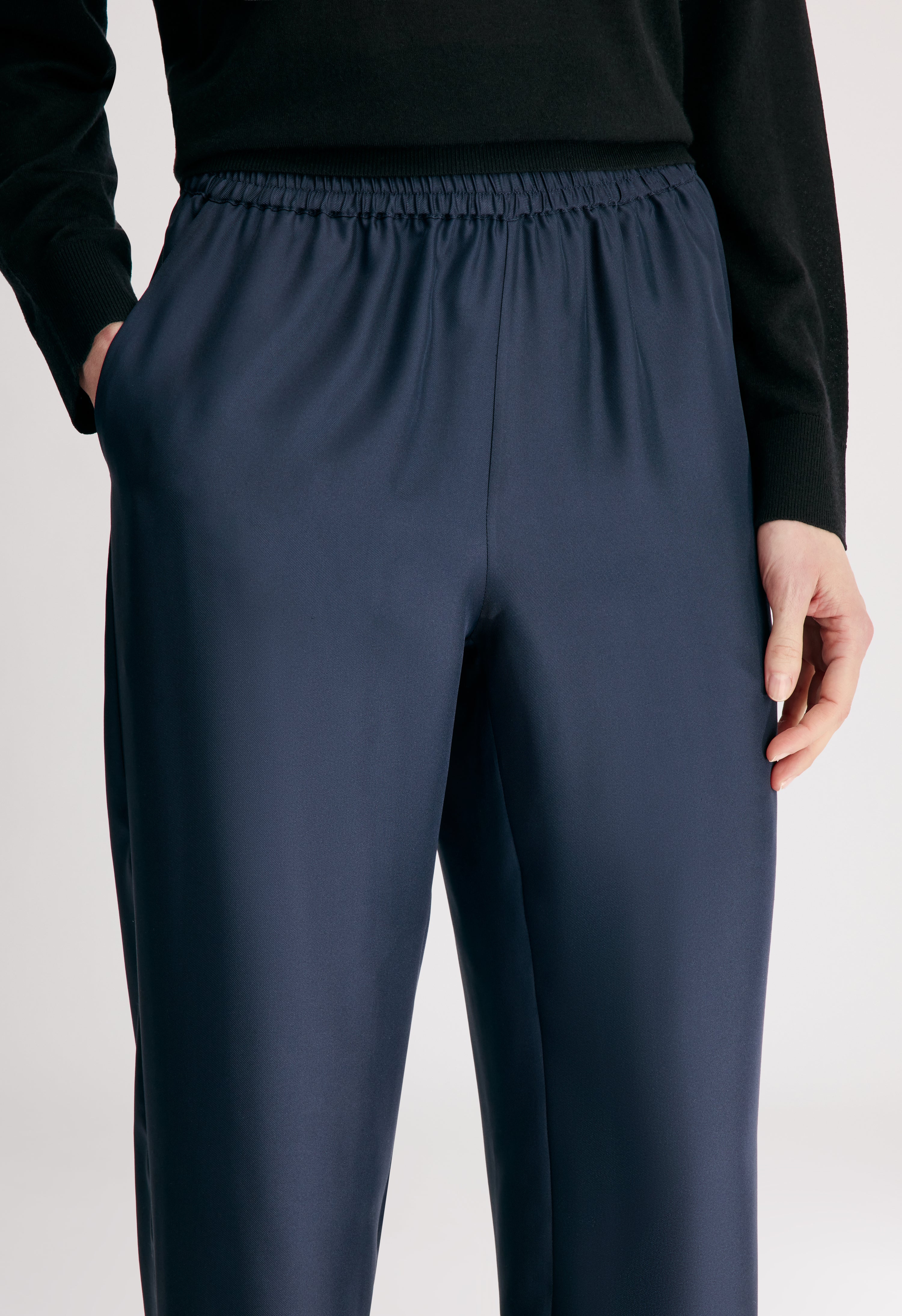 ALERA LDS PANT Silk twill trousers