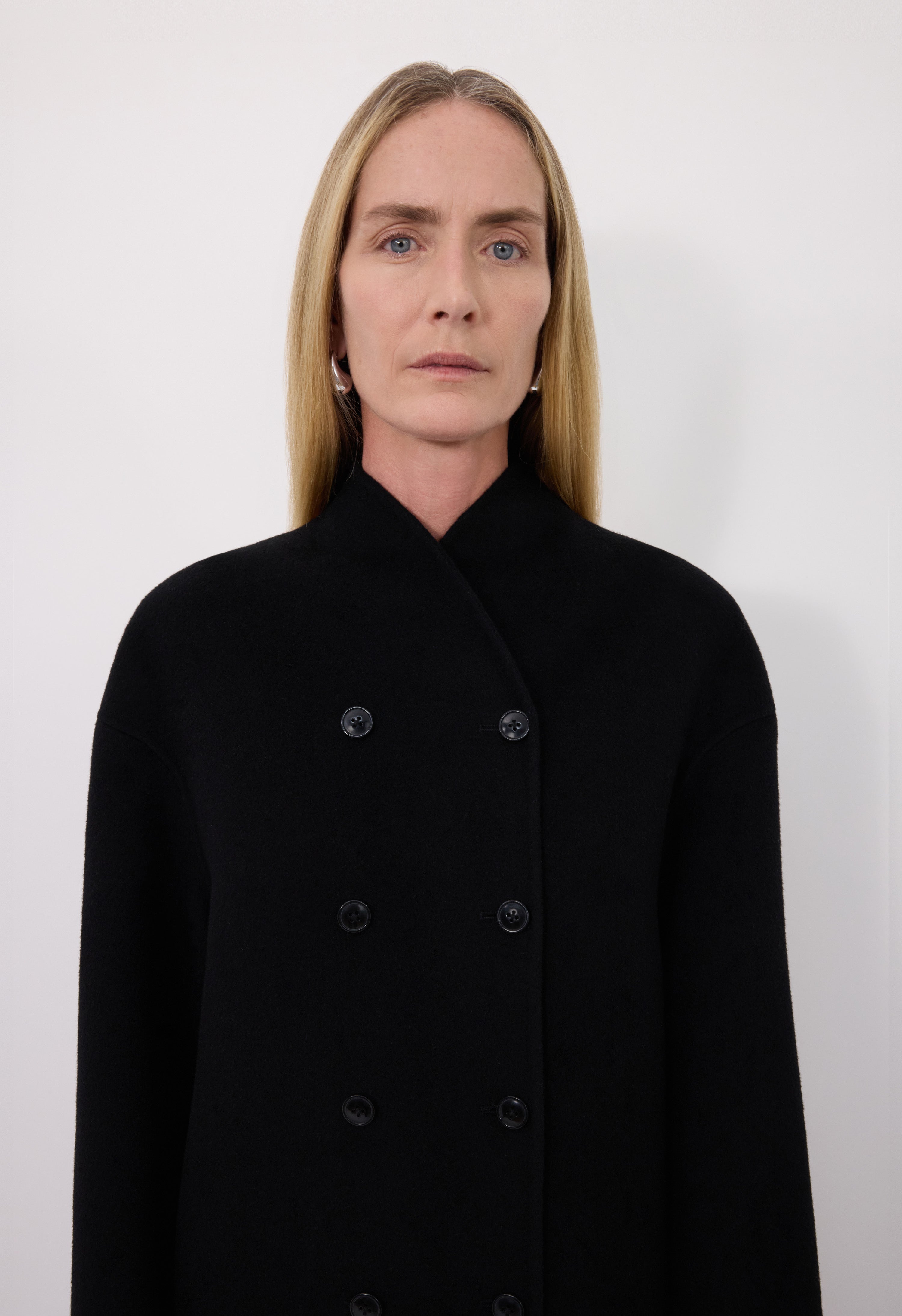 AMORY Cashmere drap long coat