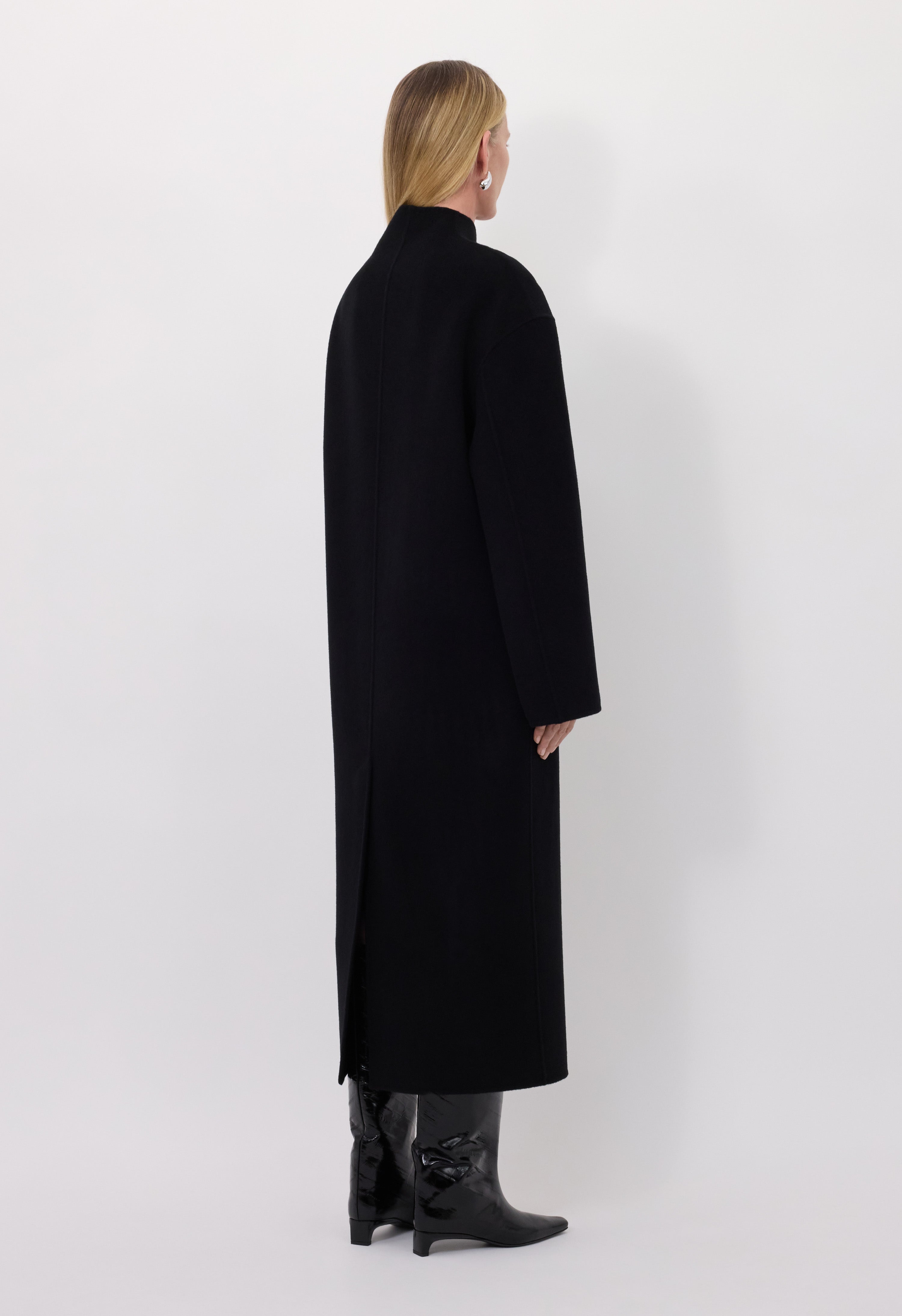 AMORY Cashmere drap long coat