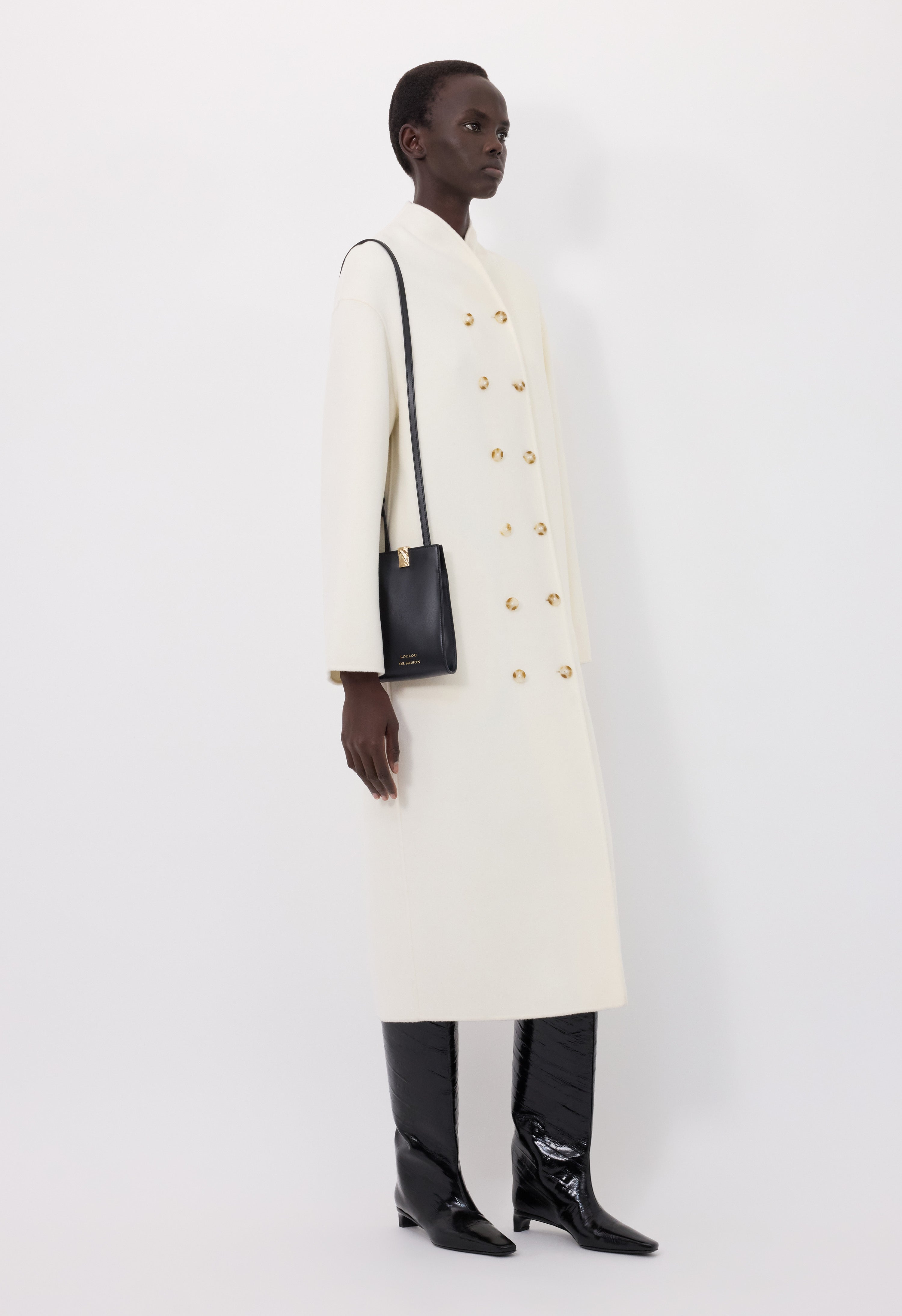 AMORY Cashmere drap long coat