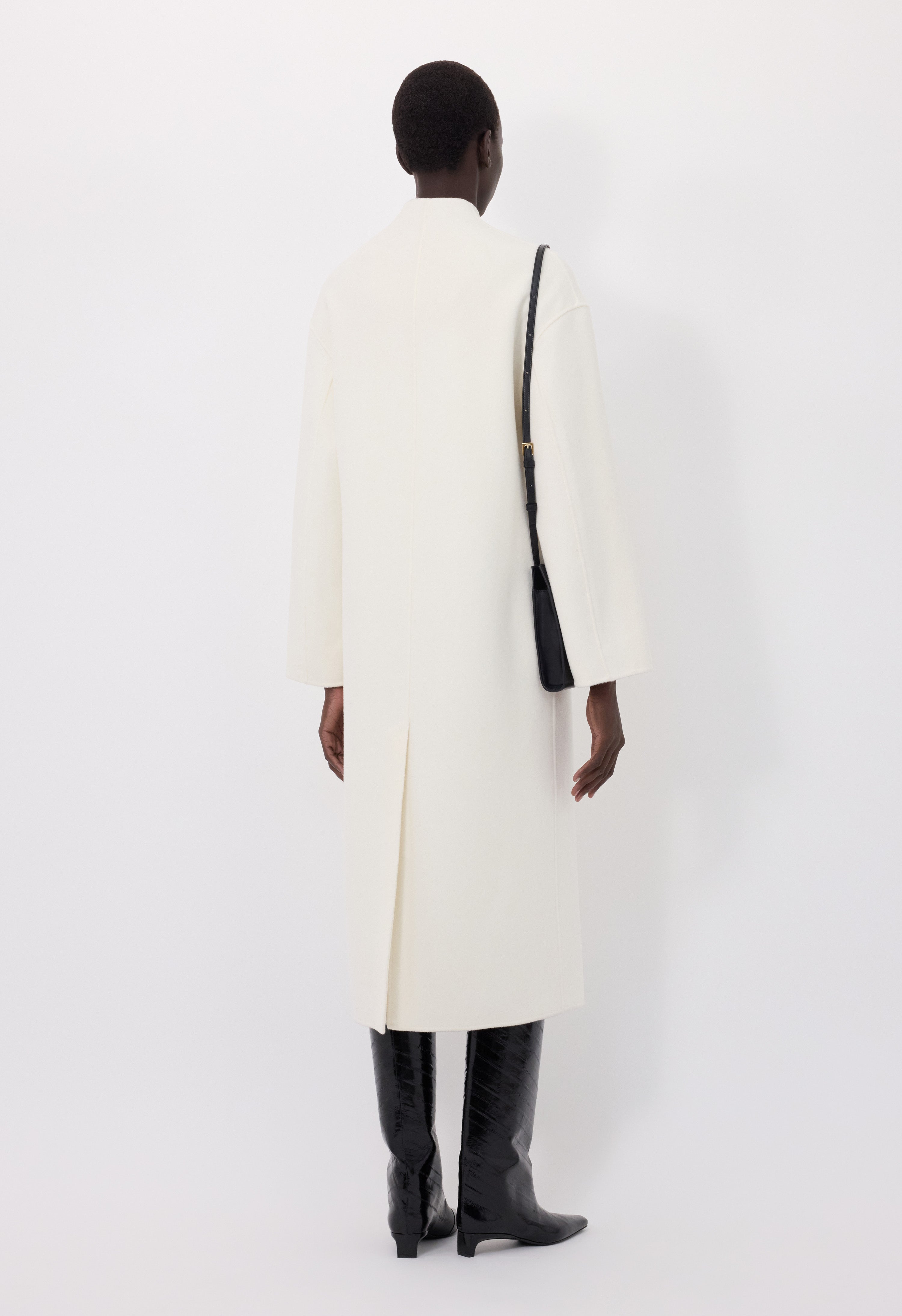 AMORY Cashmere drap long coat