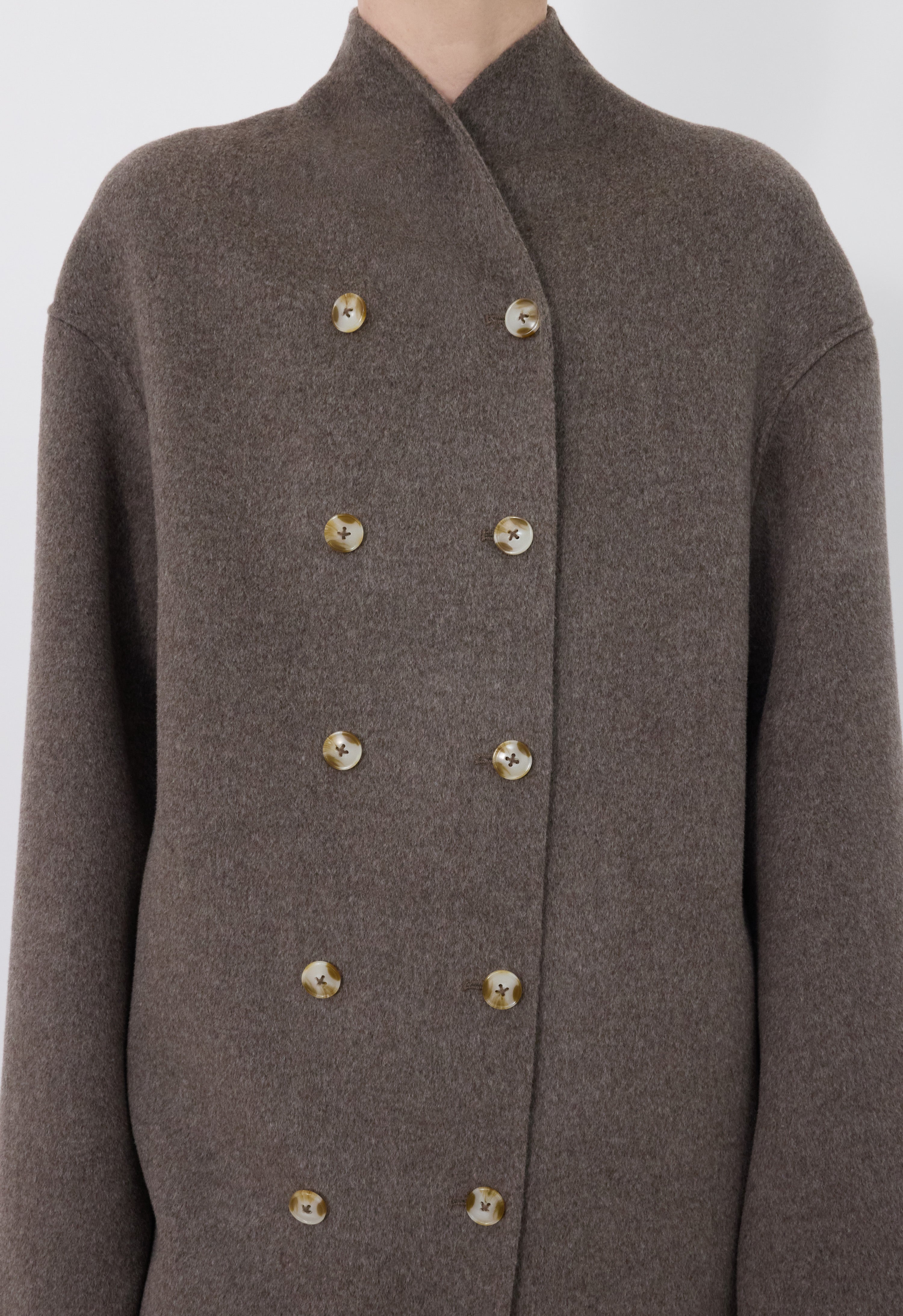 AMORY Cashmere drap long coat