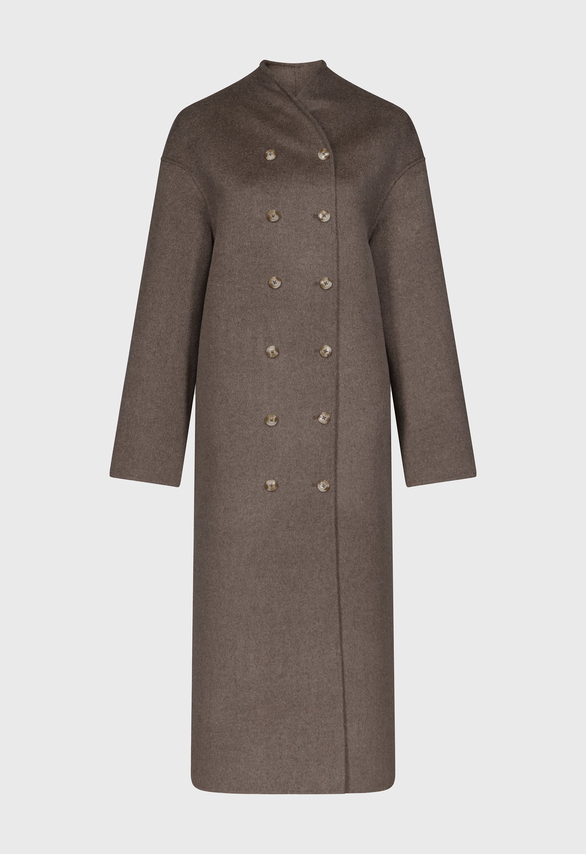 AMORY Cashmere drap long coat