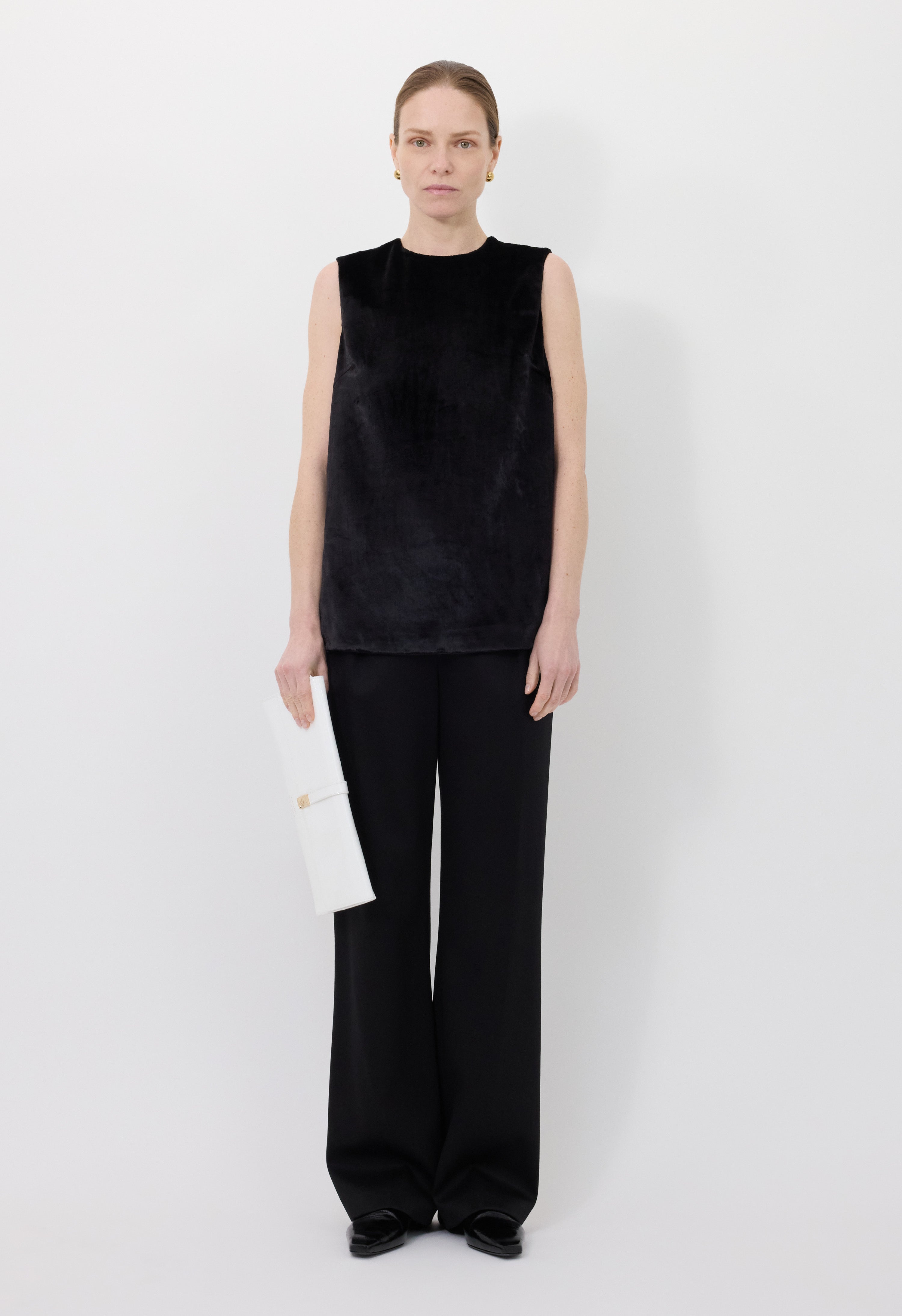 ANDO Silk velvet top