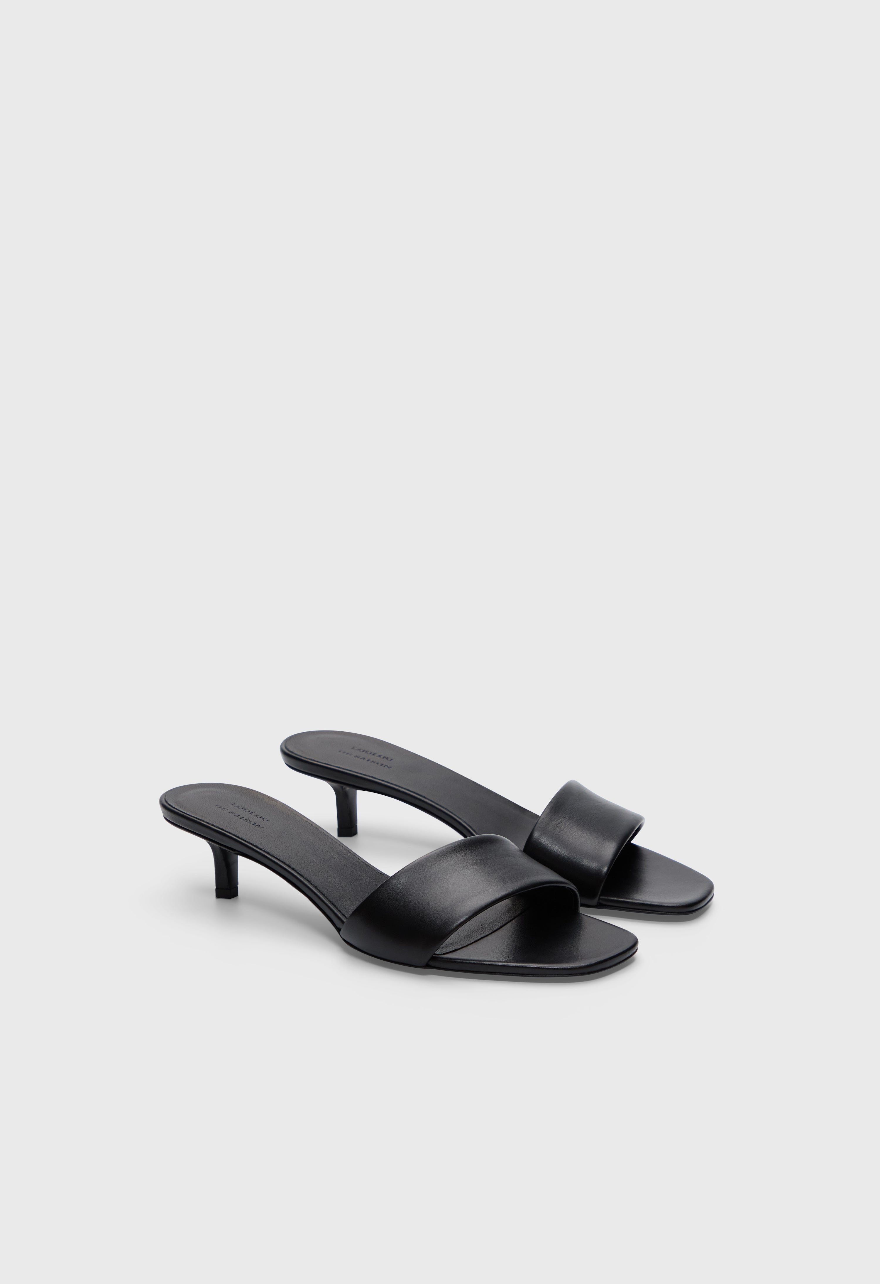 ANDY Kitten heel mule sandals