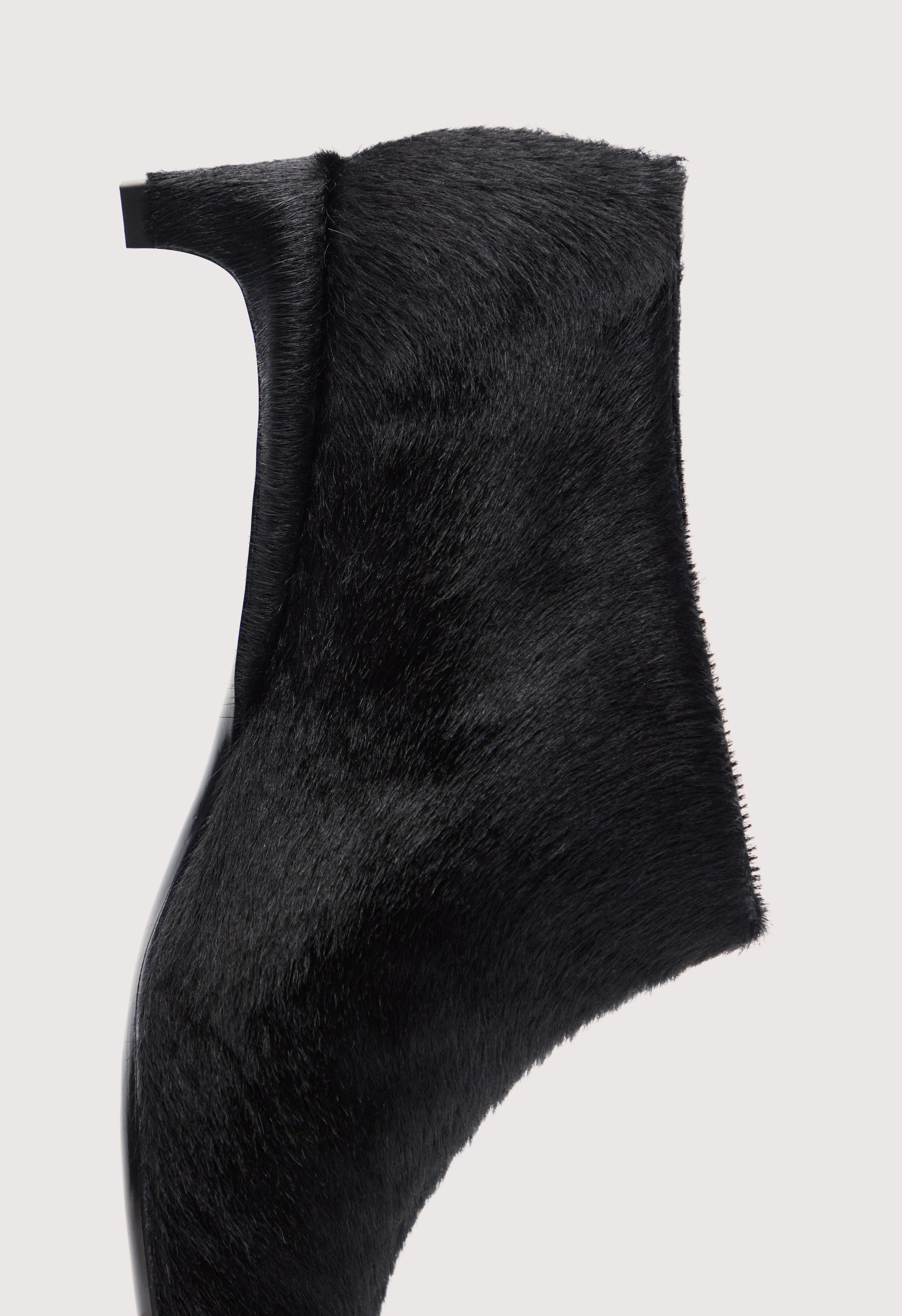 ANOK Kitten heel pony-effect ankle boots