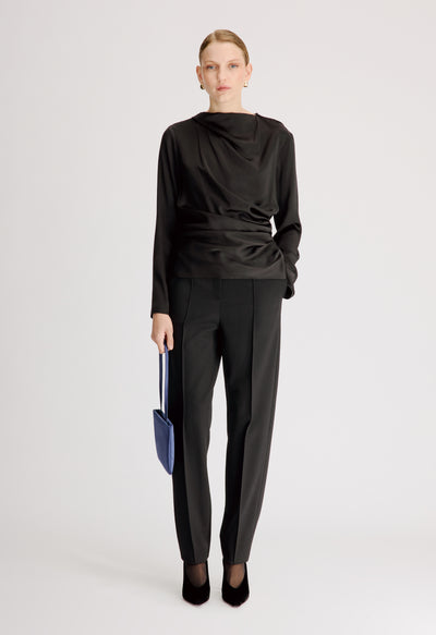 ANYA Draped satin top