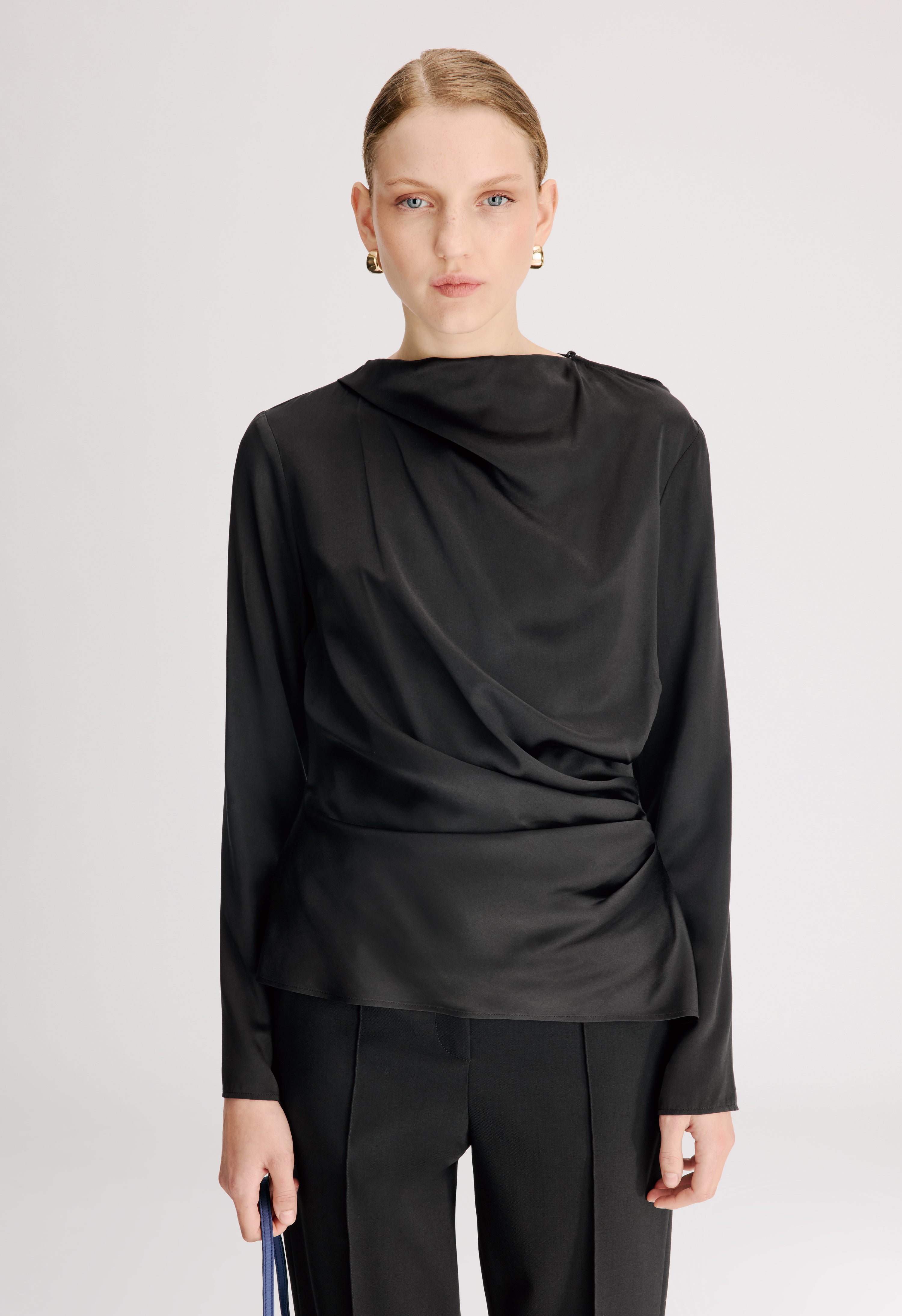 ANYA Draped satin top