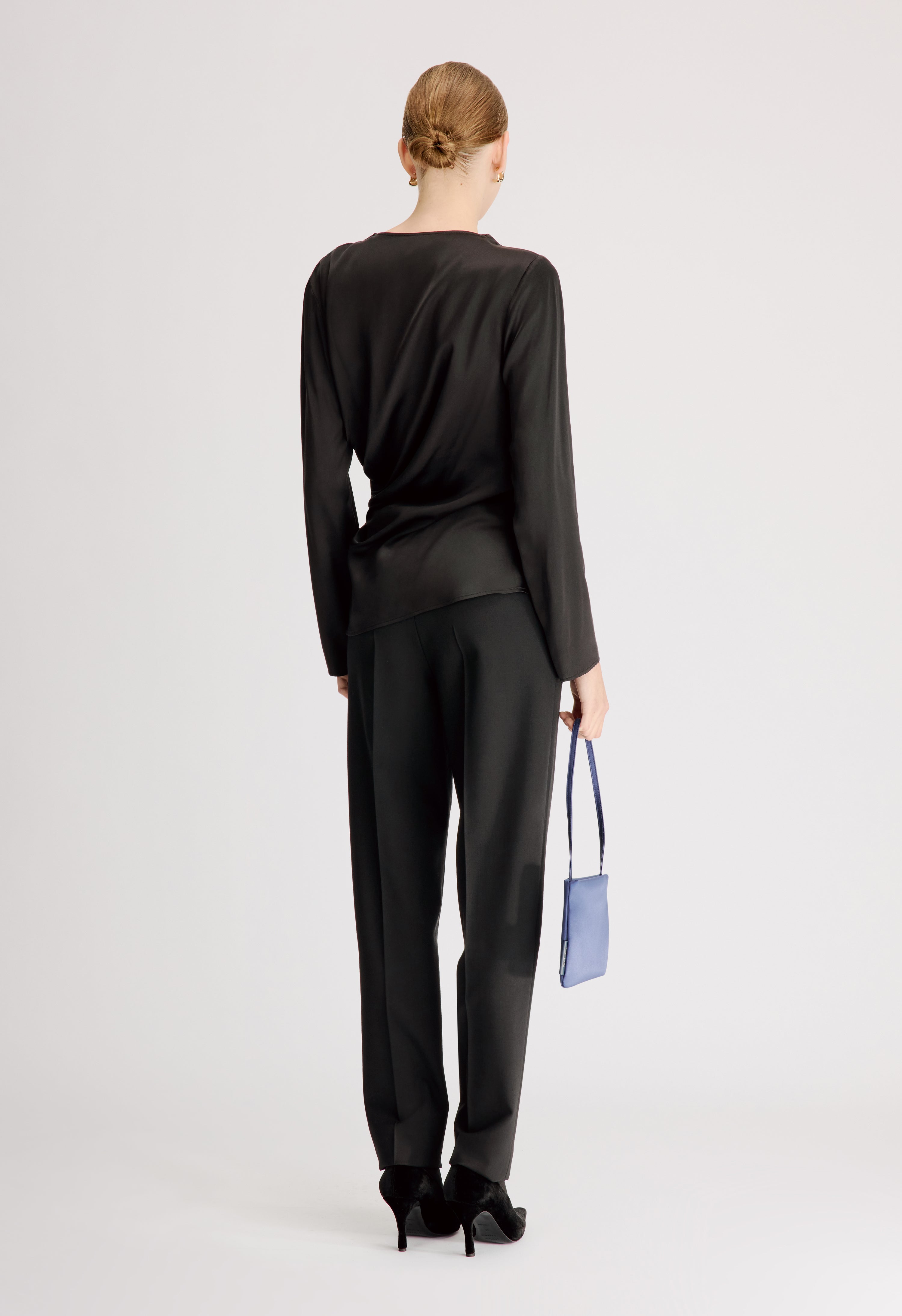 ANYA Draped satin top
