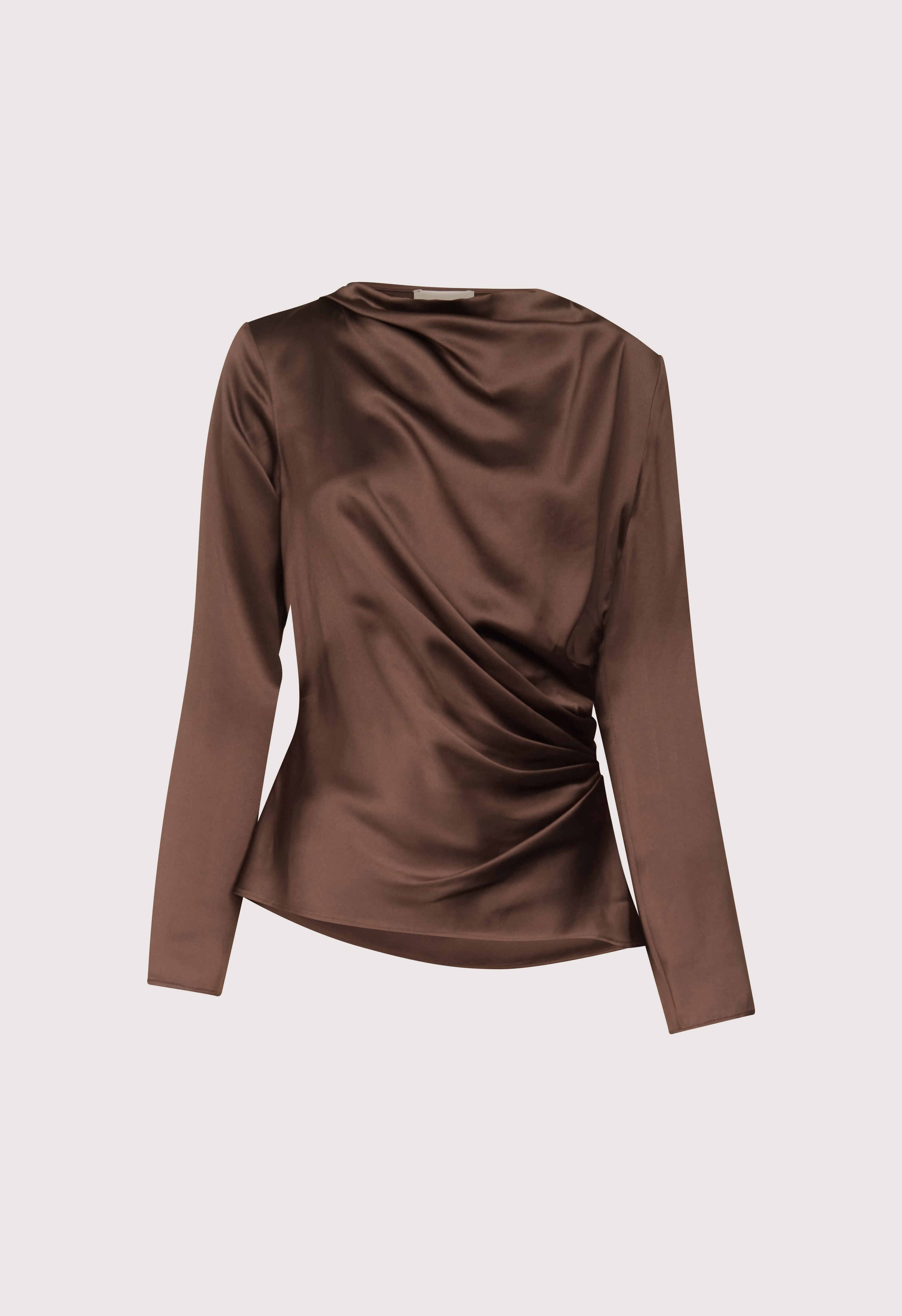 ANYA Draped satin top