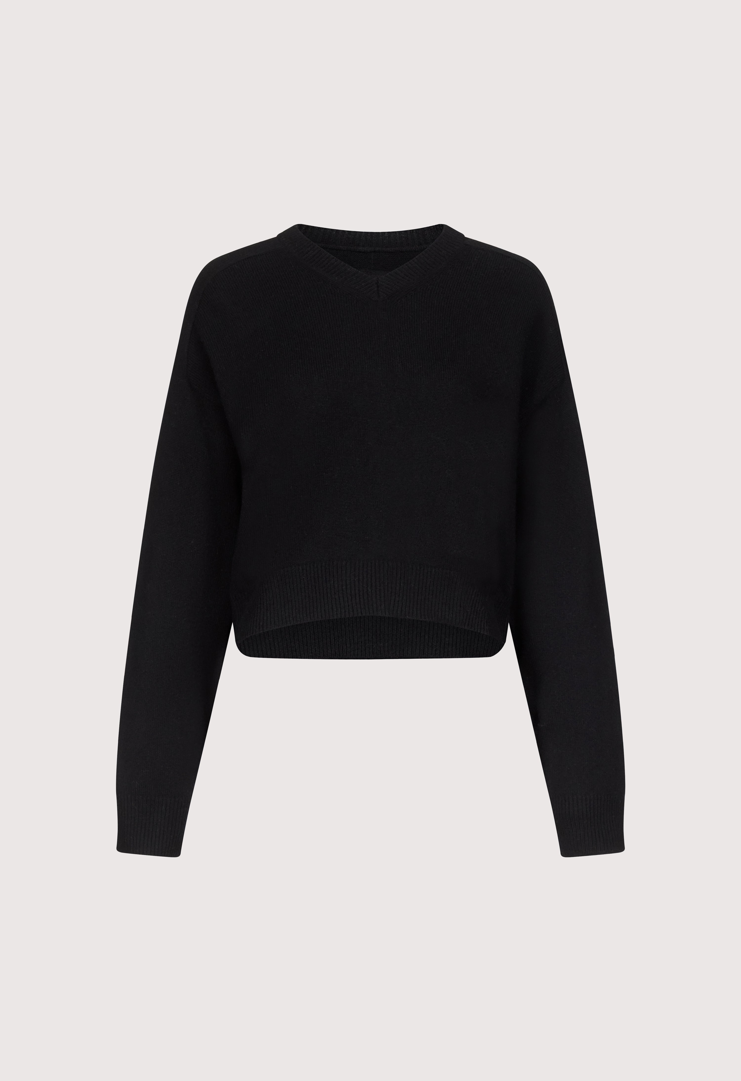 ANZOR LDS Cashmere V neck sweater