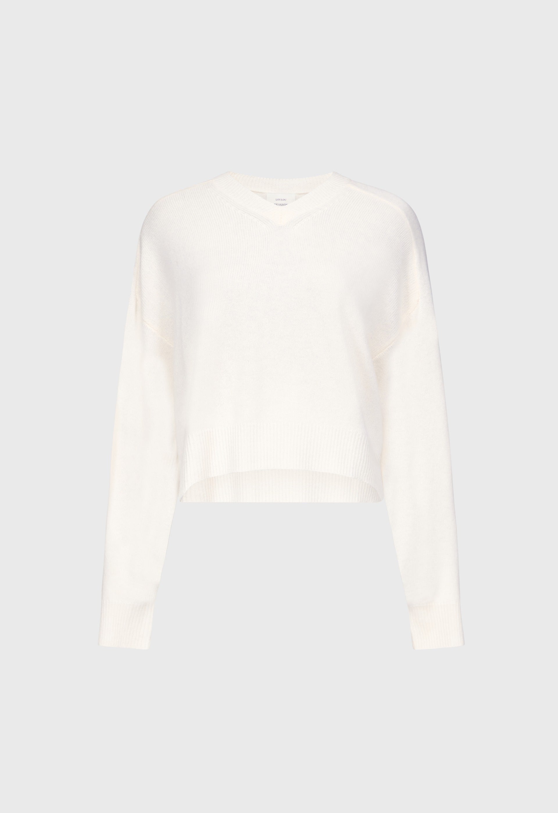 ANZOR LDS Cashmere V neck sweater
