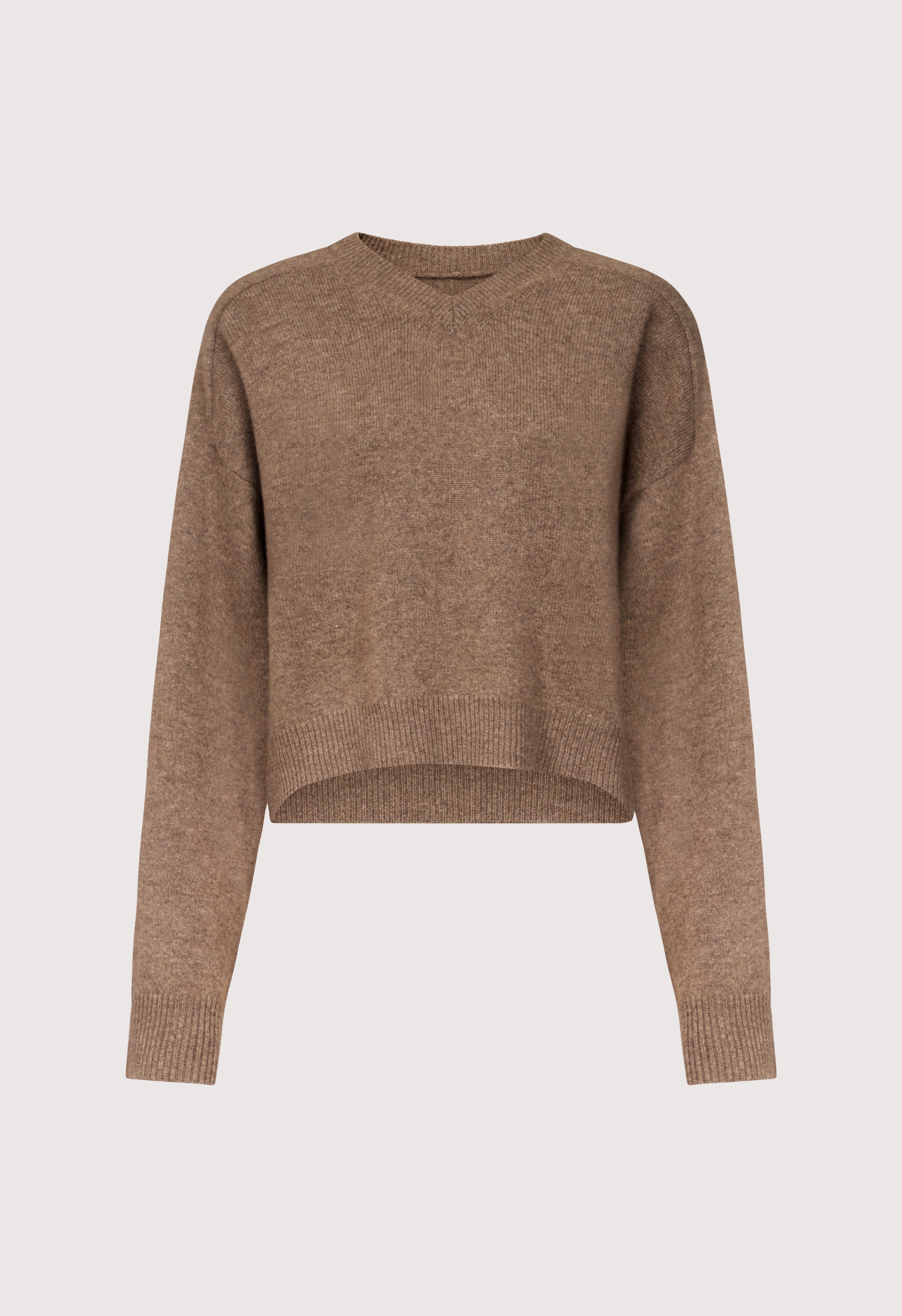 ANZOR LDS V neck cashmere sweater