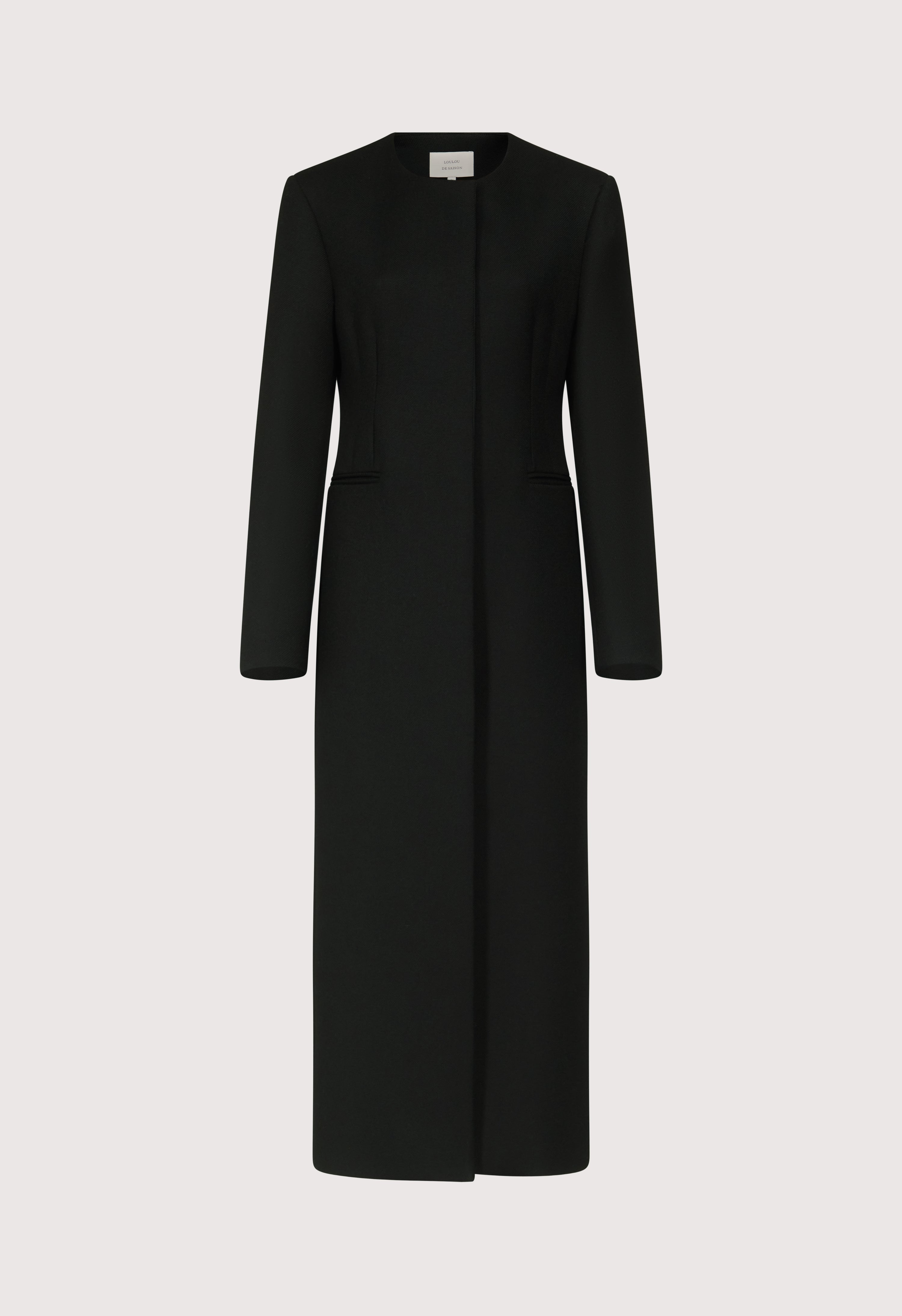 ARITA Manteau long en sergé de Laine