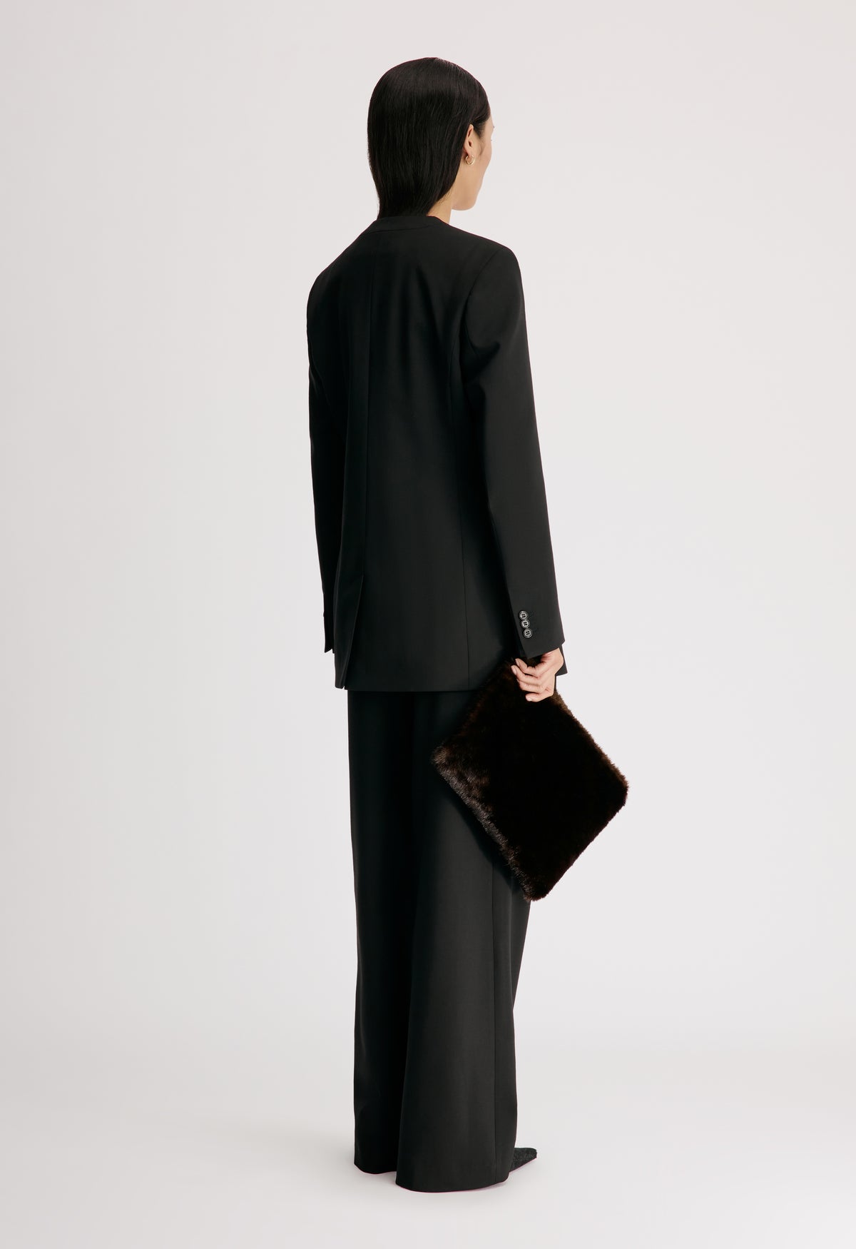 ASTRID Veste à double boutonnage sans col