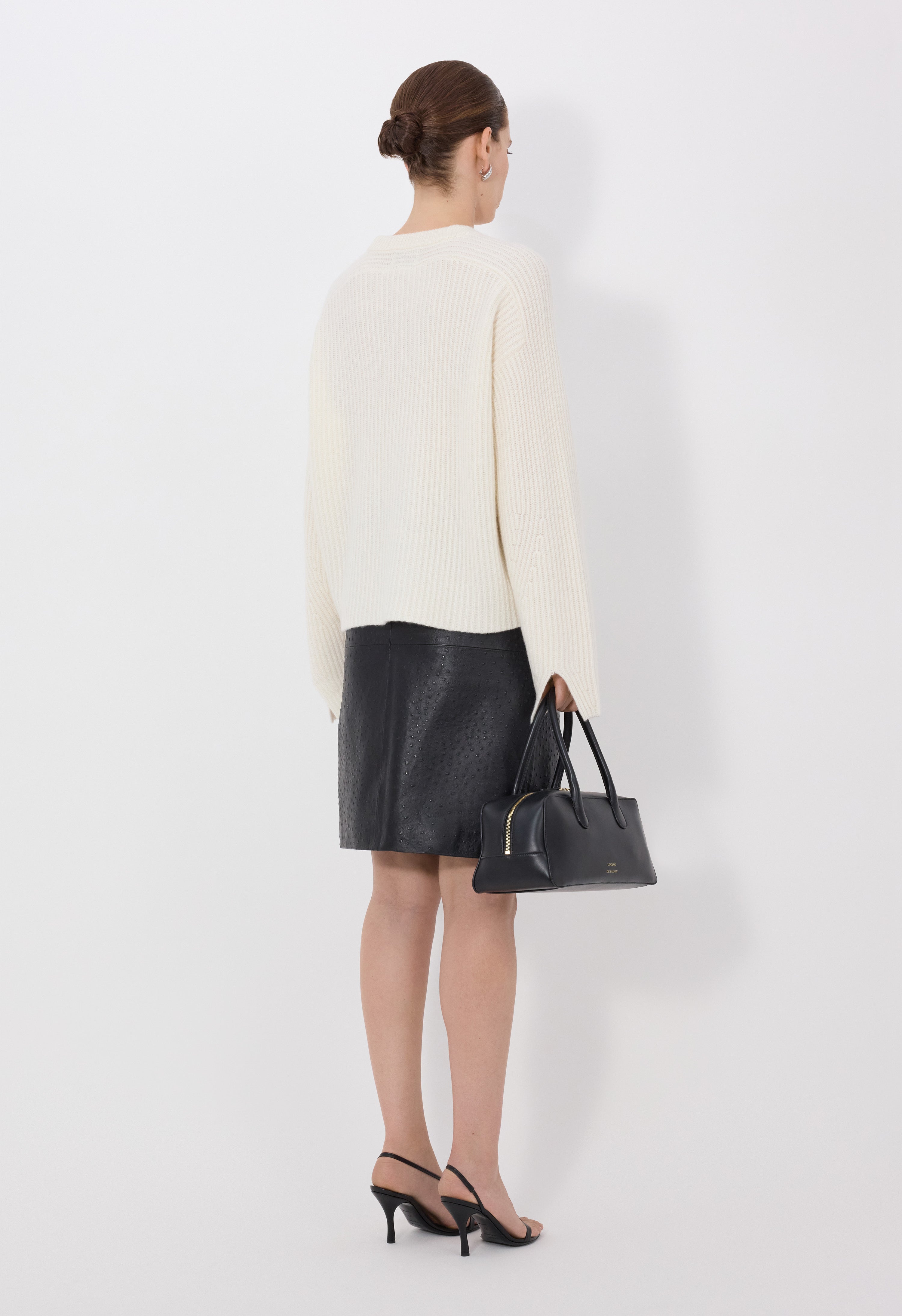 AXEL LDS Pull en cachemire côtelé