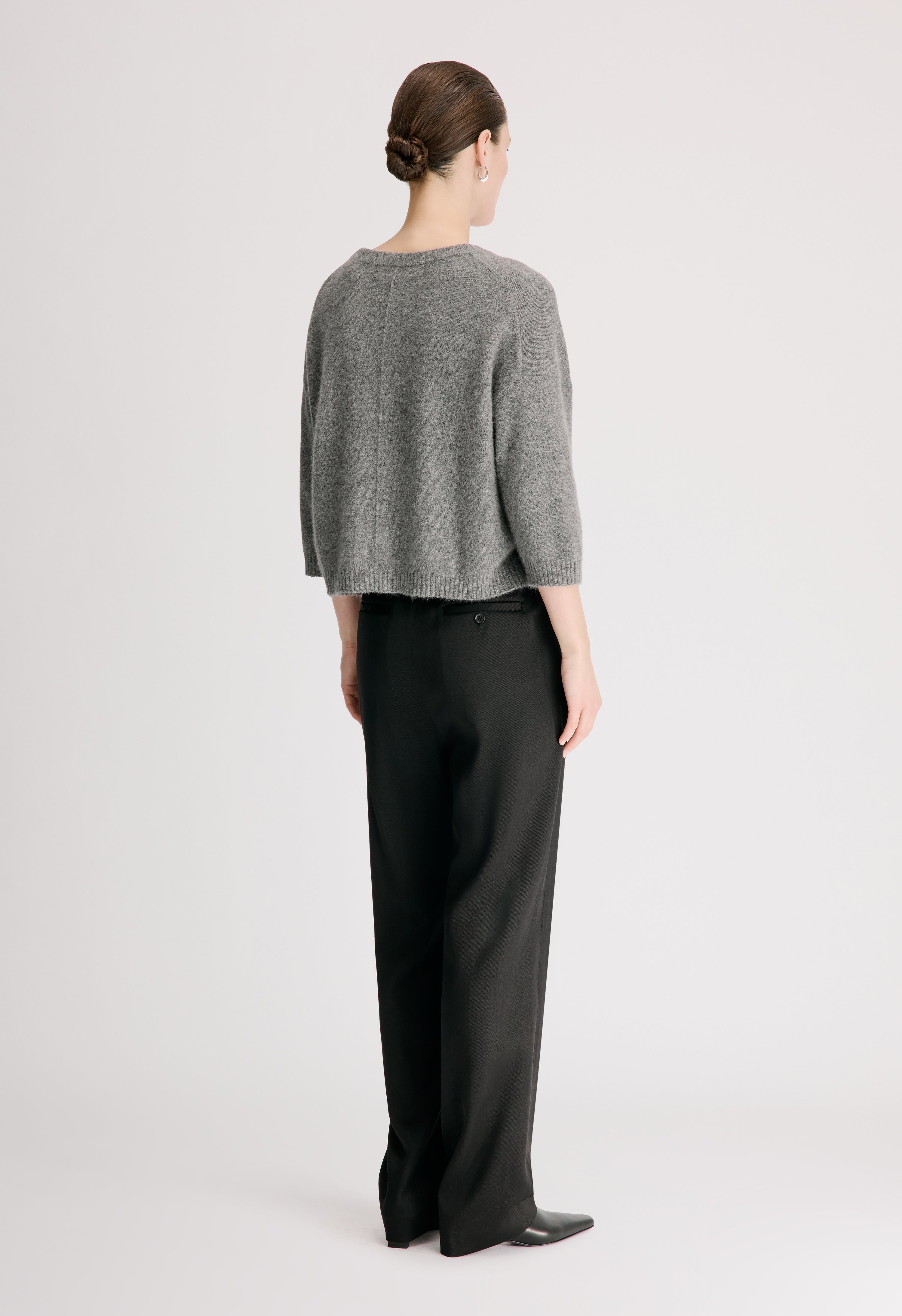 AZALI 3/4 sleeves yak blend sweater