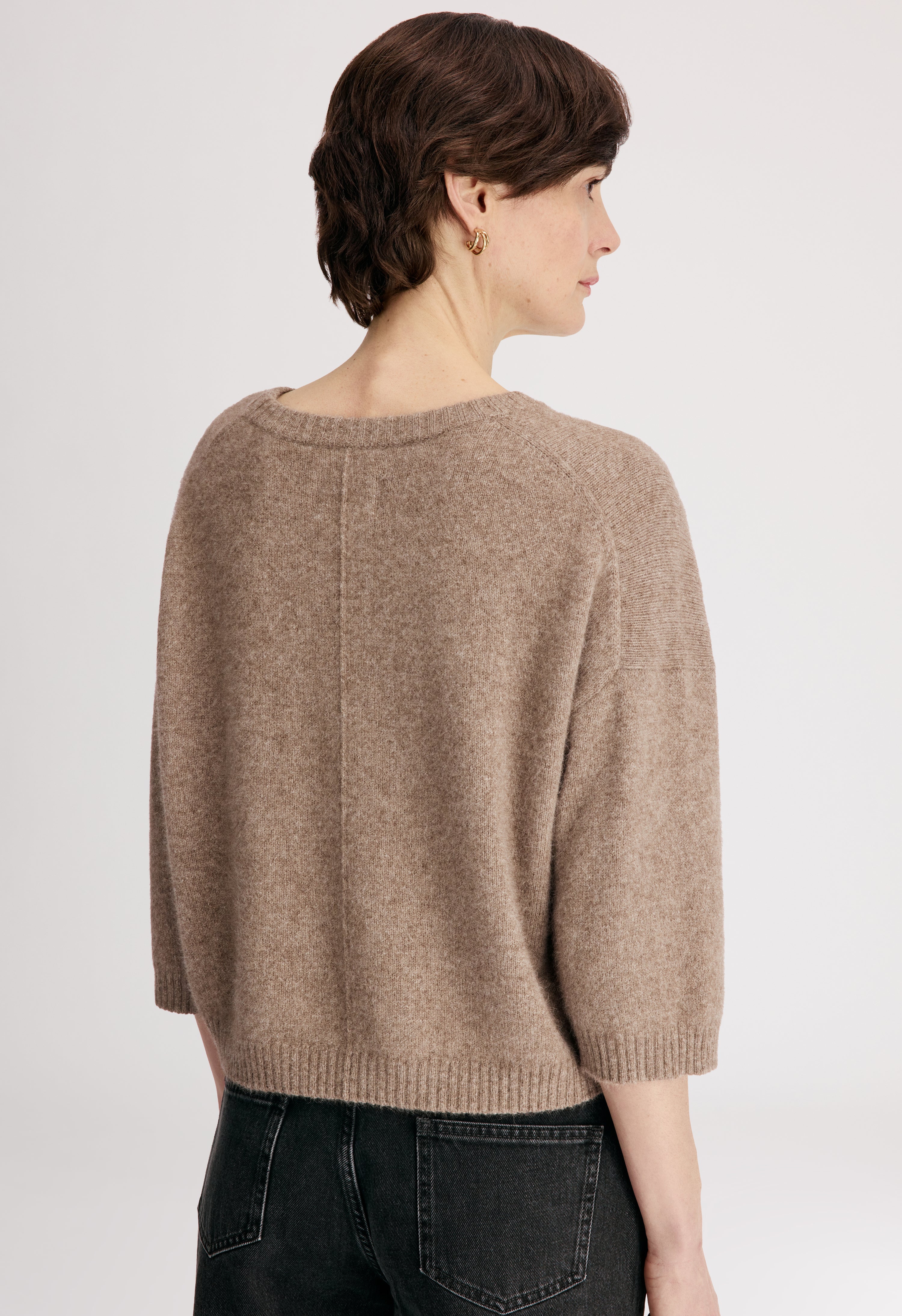 AZALI 3/4 sleeves yak blend sweater