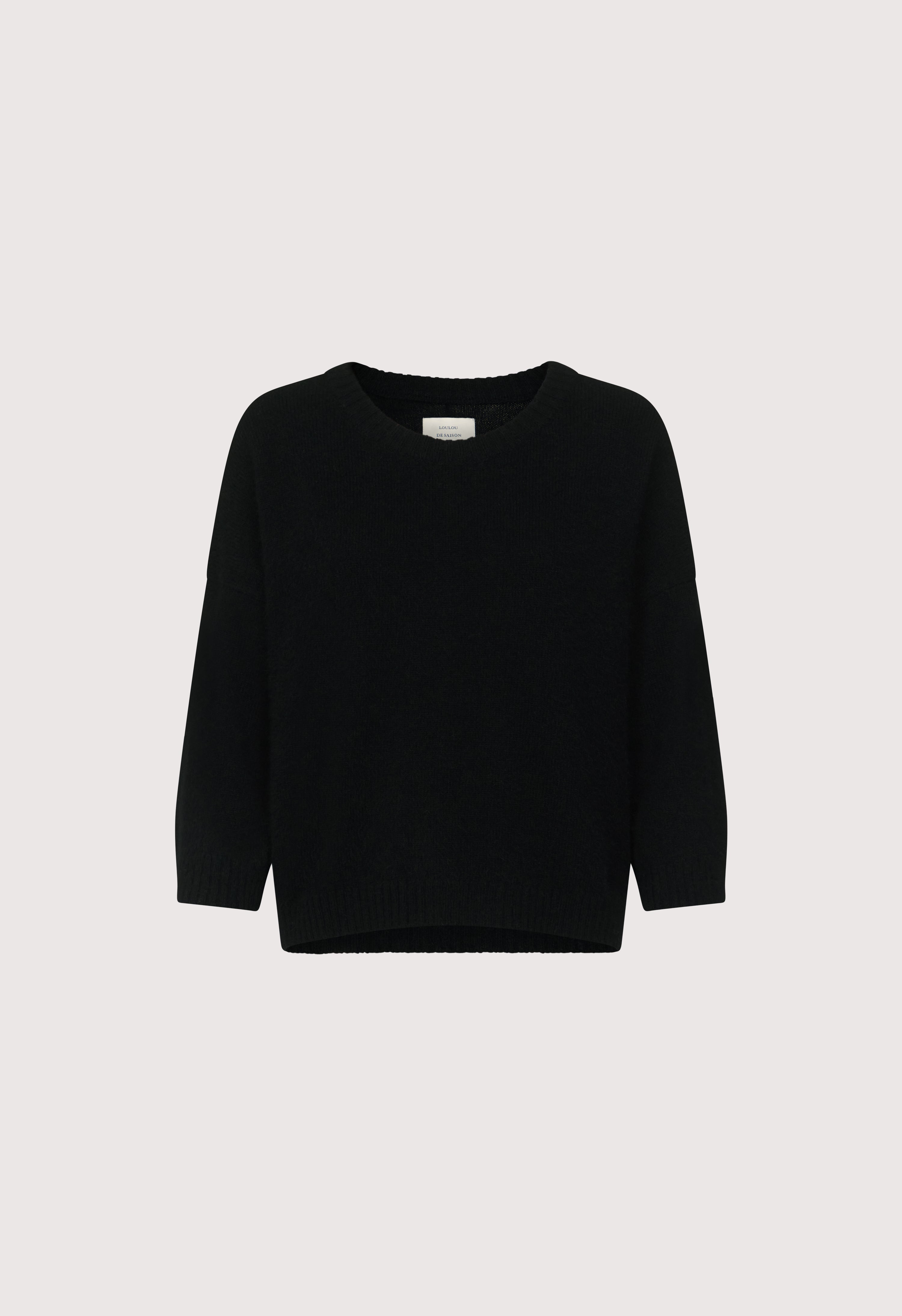 AZALI 3/4 sleeves yak blend sweater