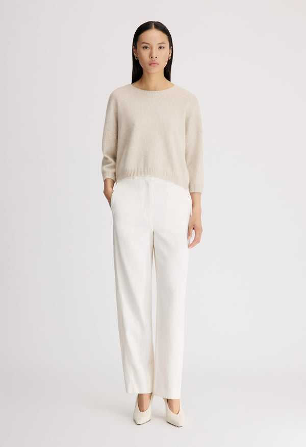 AZALI 3/4 sleeves yak blend sweater