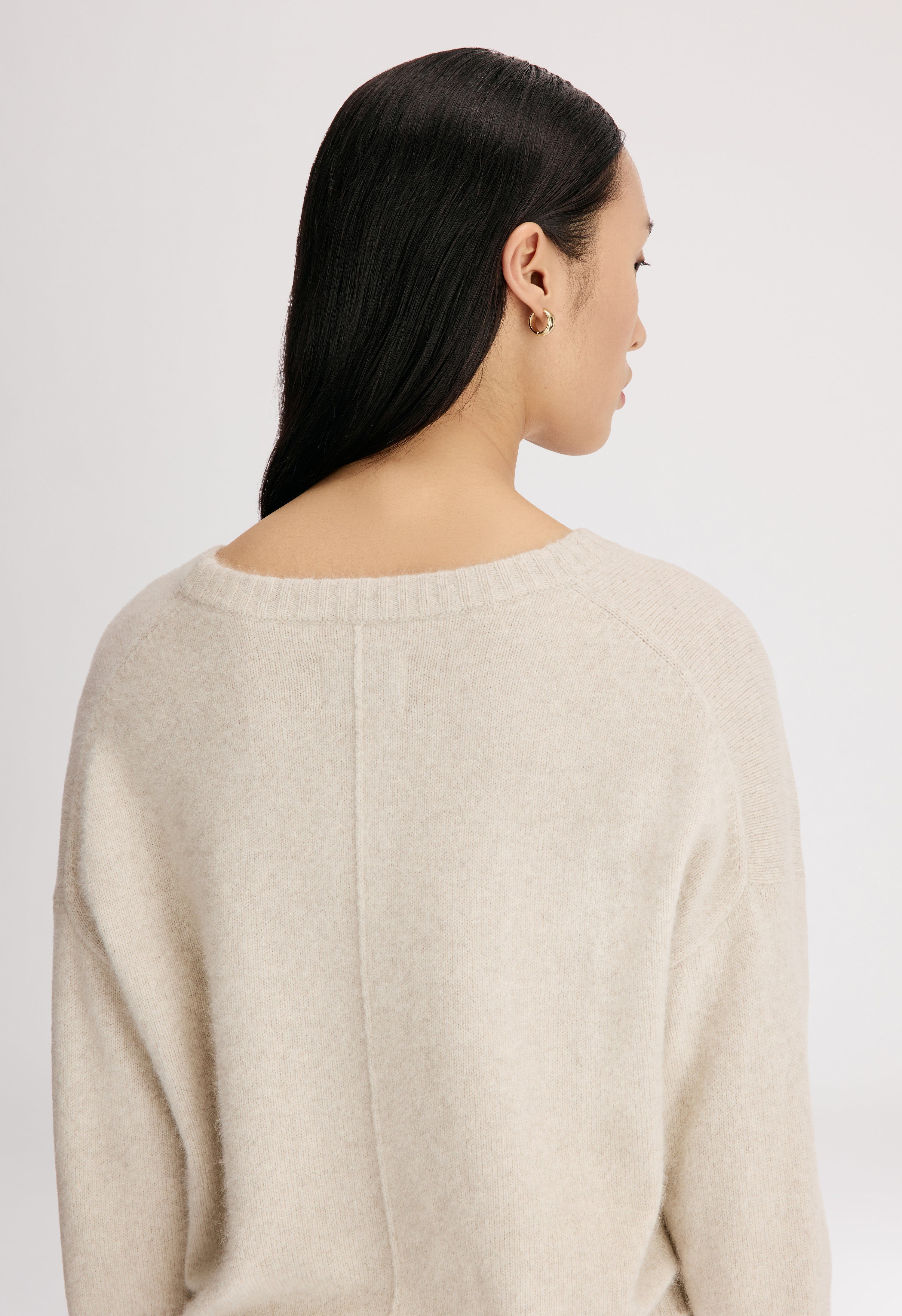 AZALI 3/4 sleeves yak blend sweater