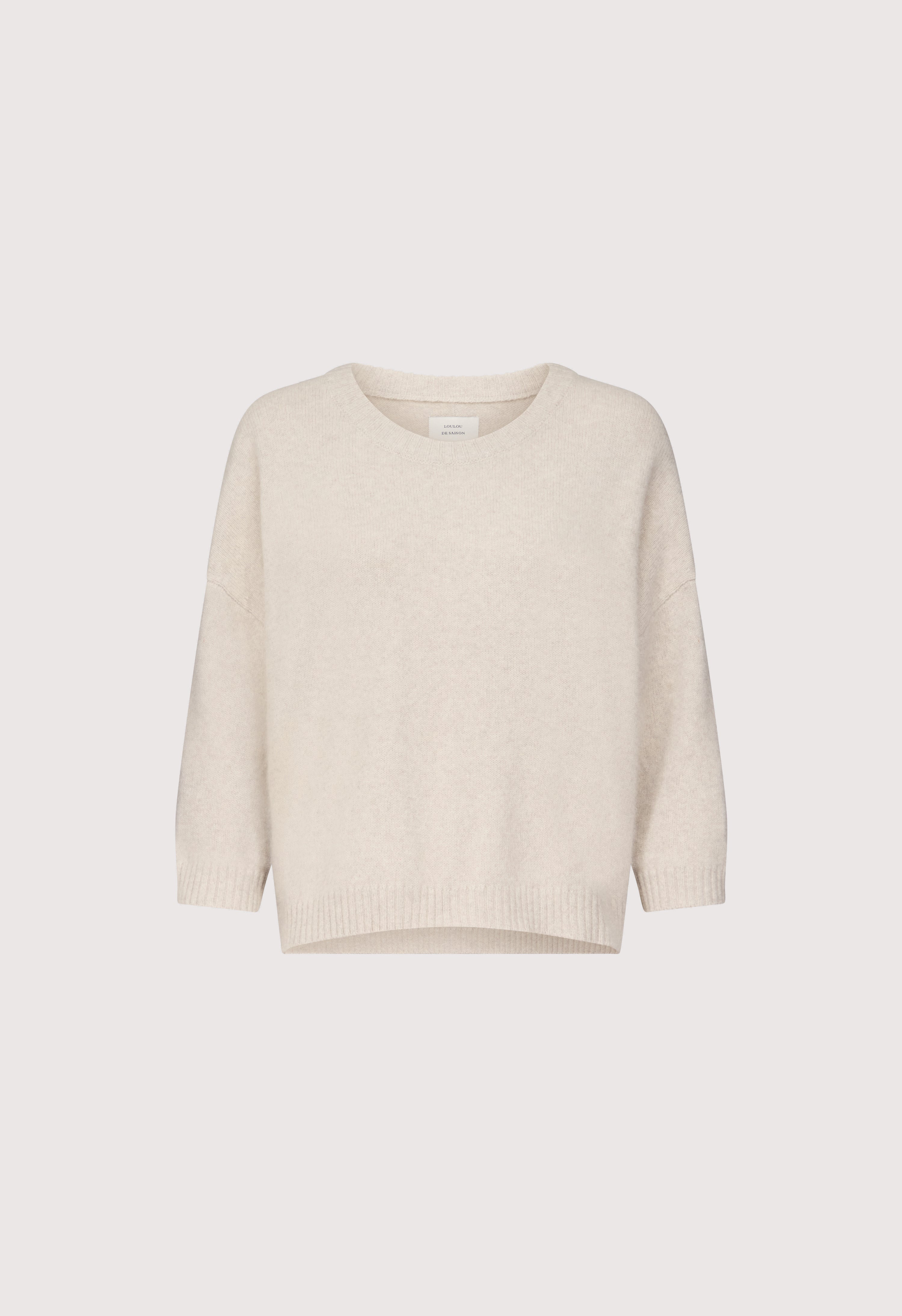 AZALI 3/4 sleeves yak blend sweater