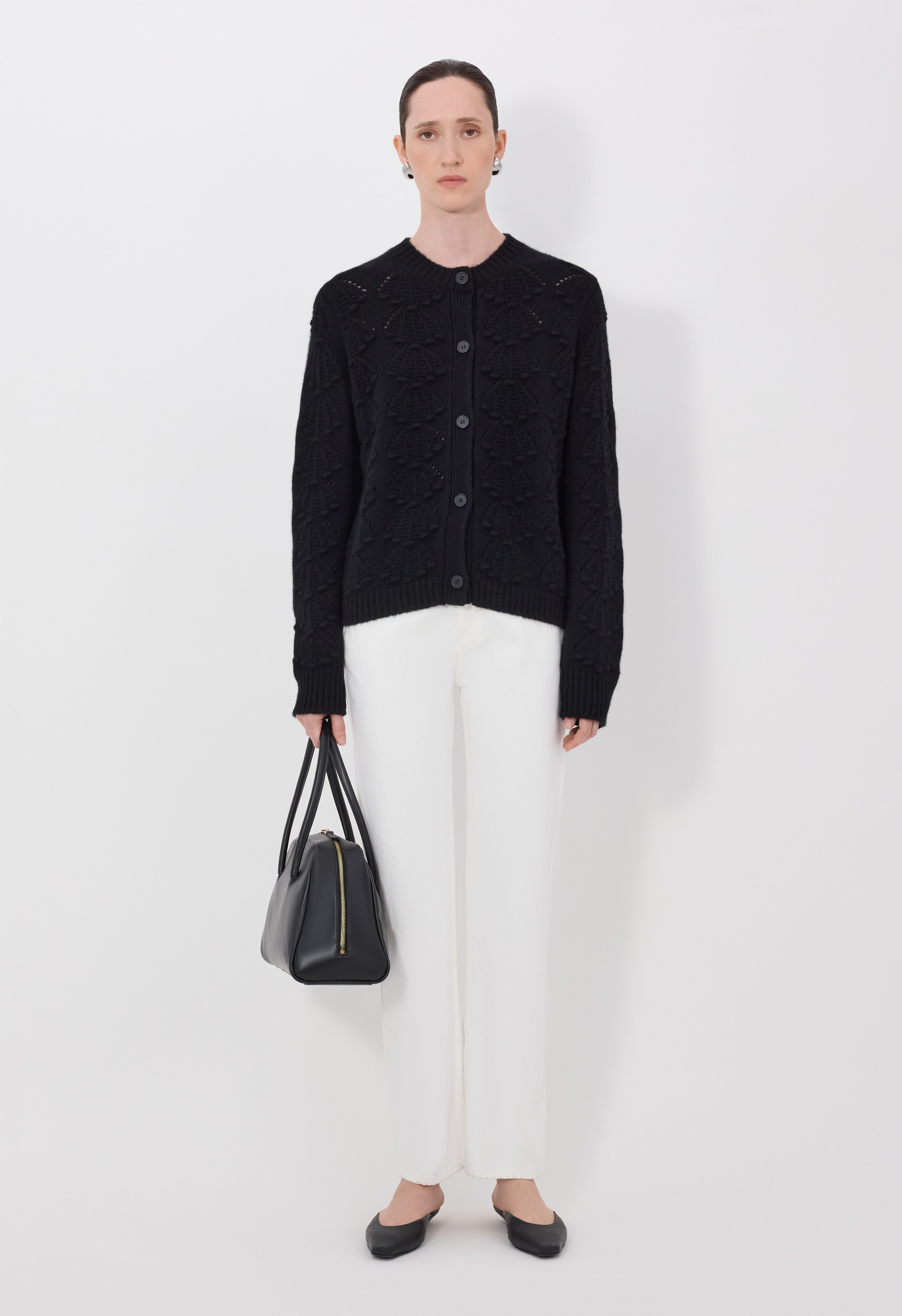 BACH Cashmere crochet cardigan