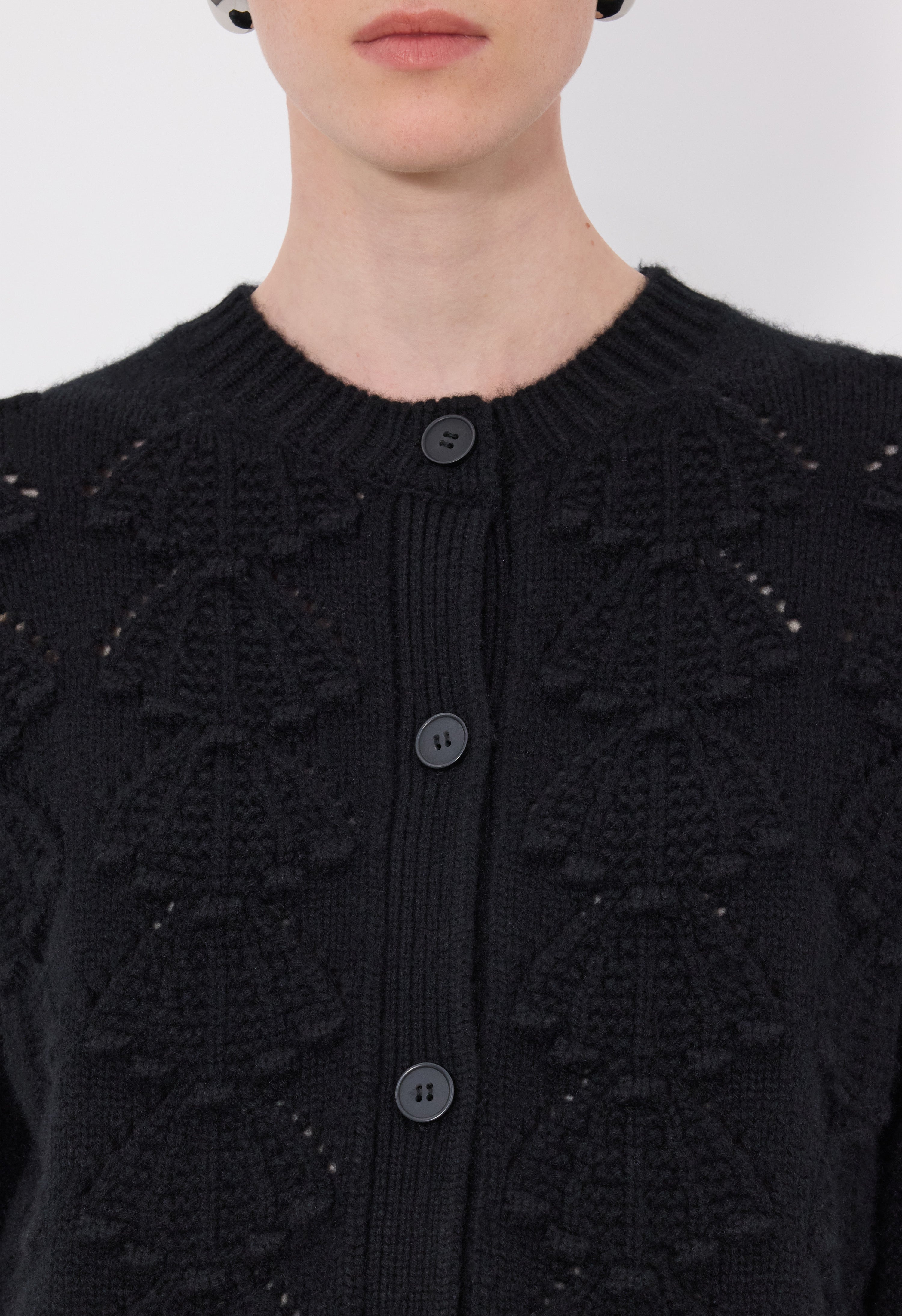 BACH Cashmere crochet cardigan