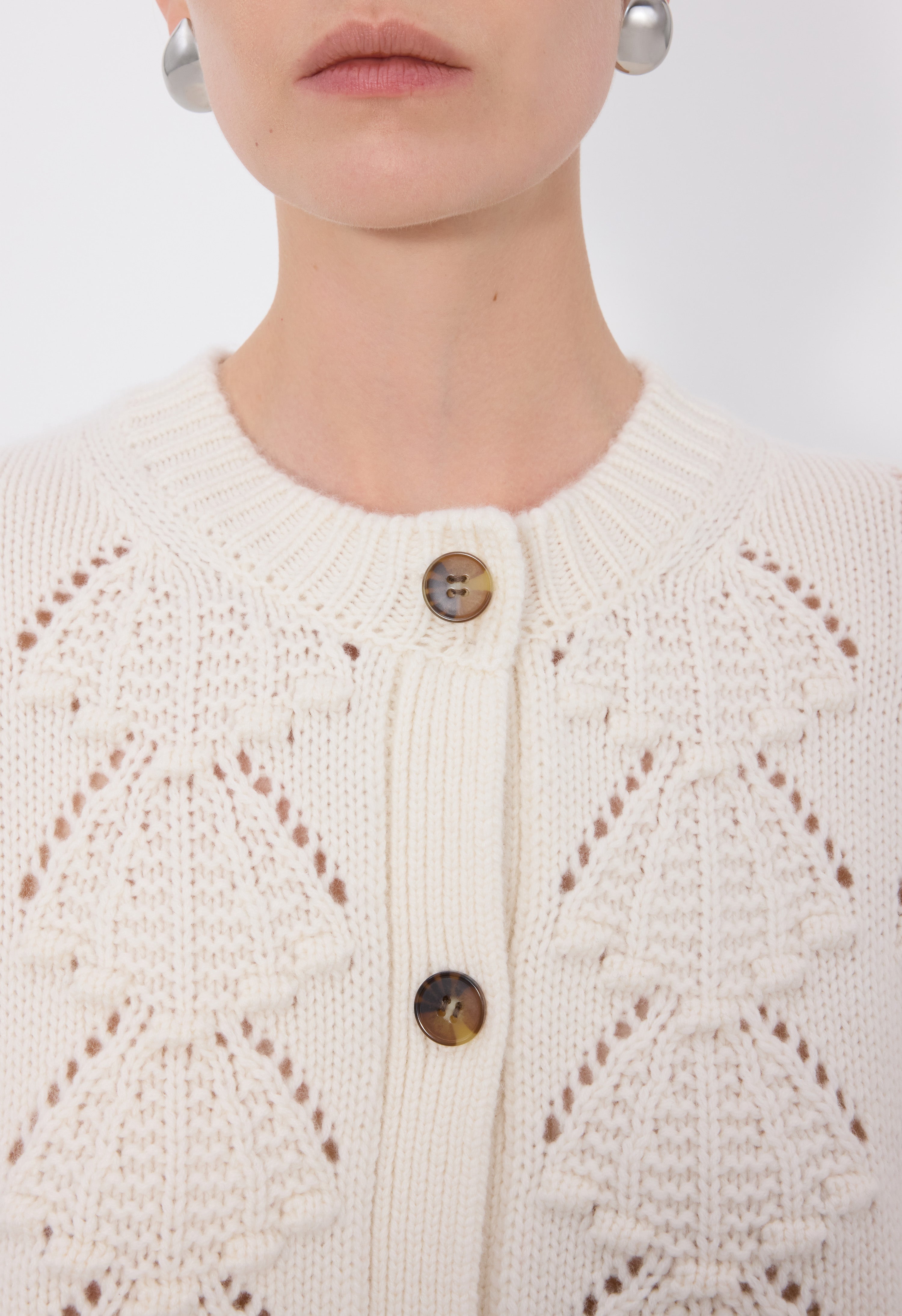 BACH Cashmere crochet cardigan