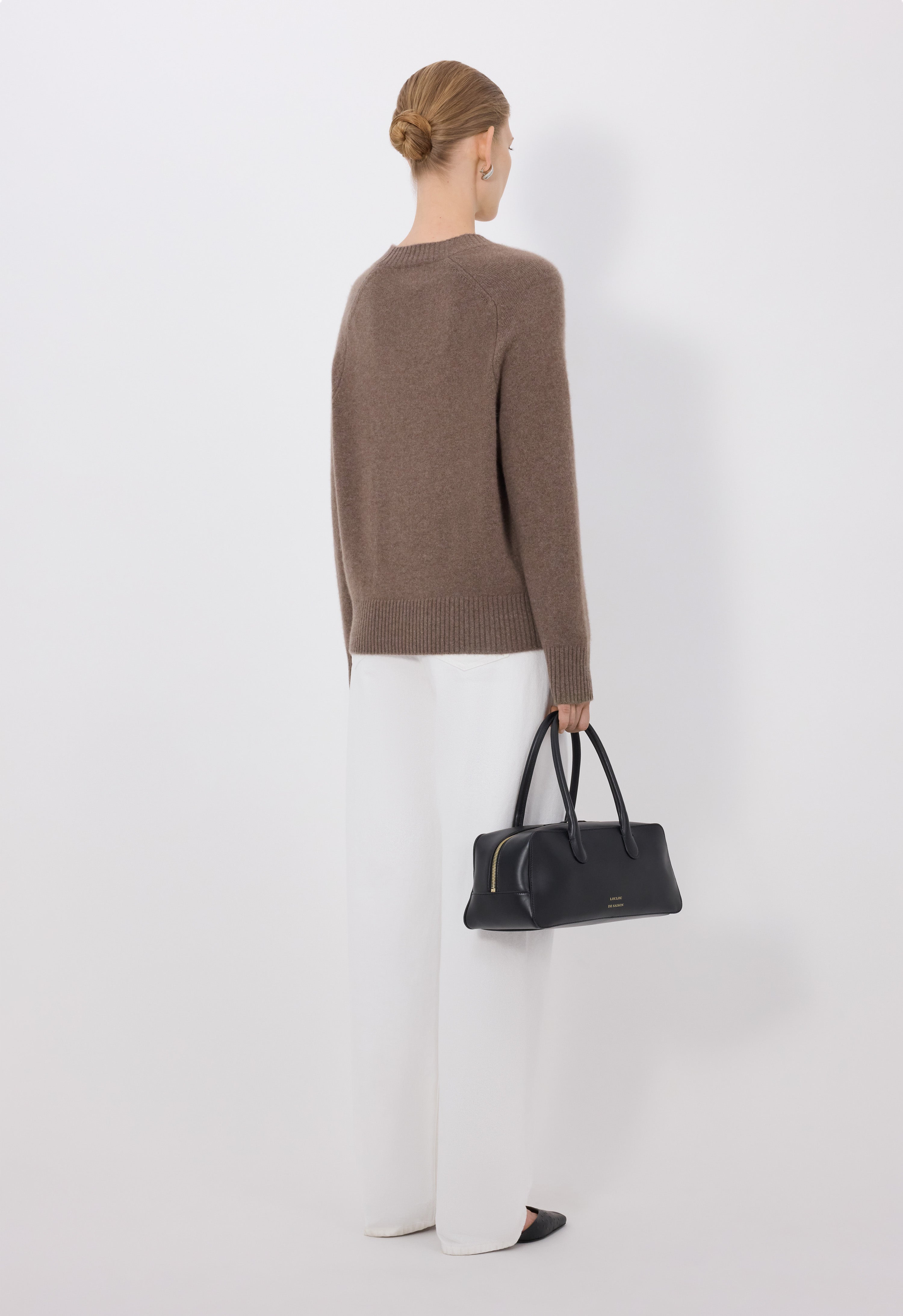 BAJI U neck cashmere sweater