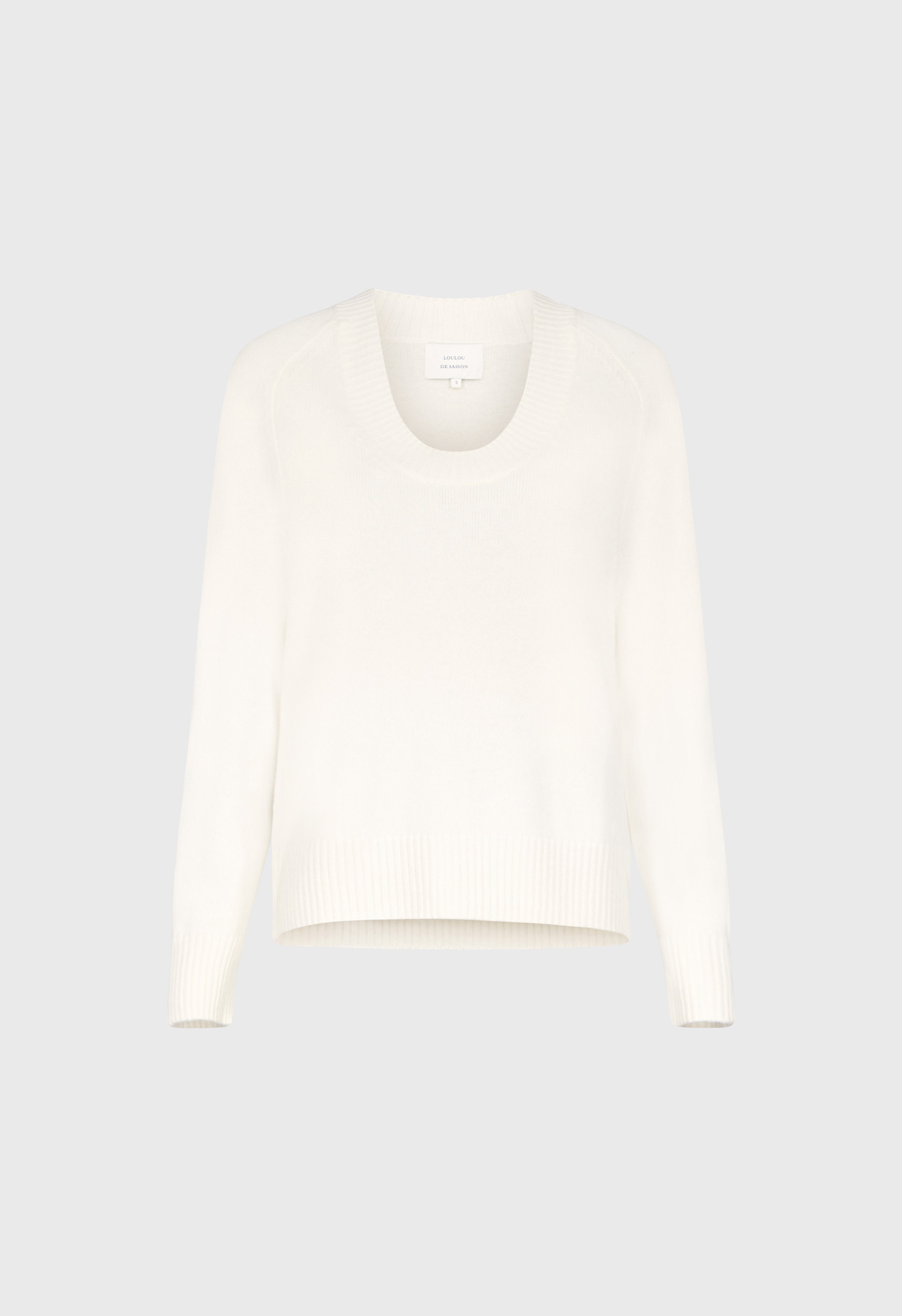 BAJI U neck cashmere sweater