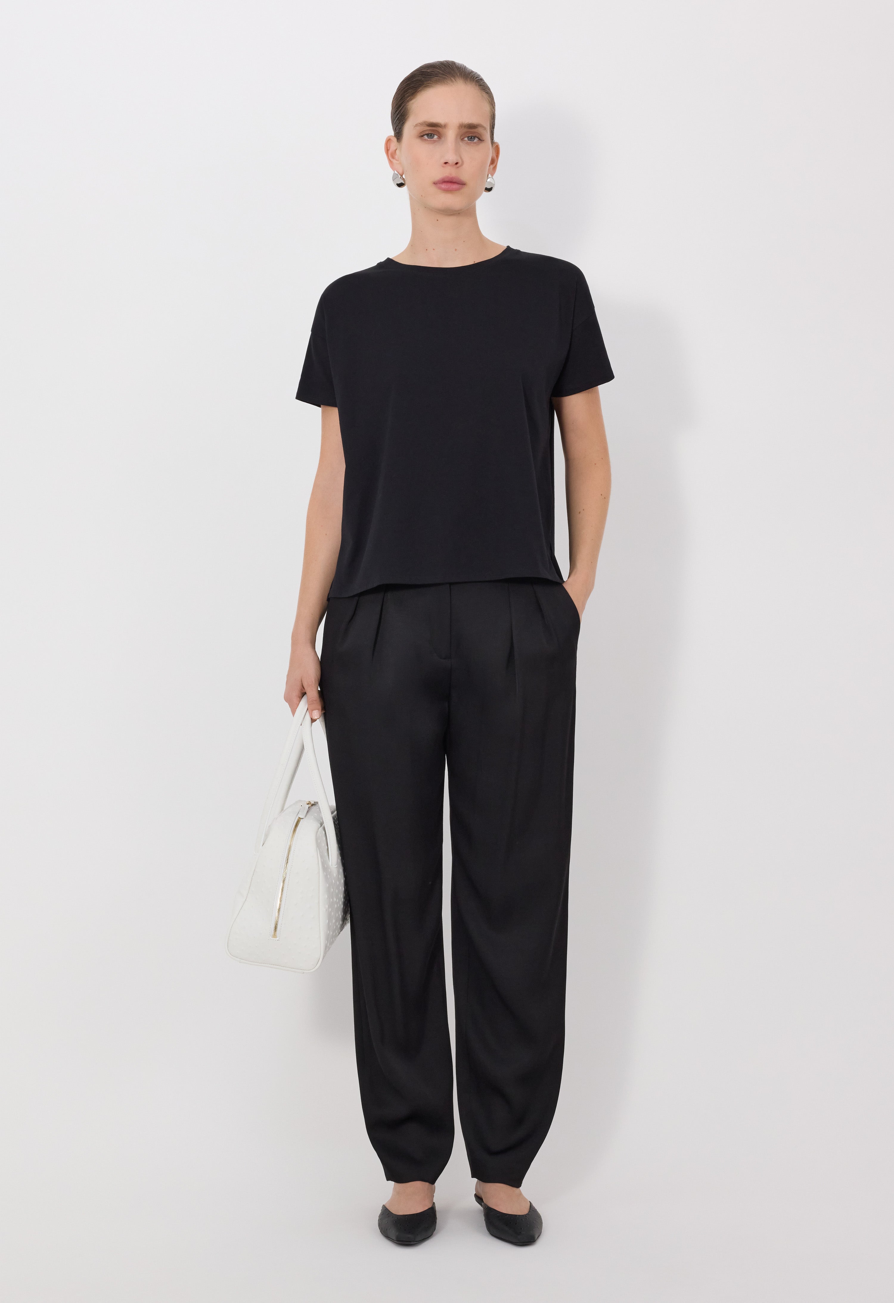 BASILUZZO LDS Boxy fit T-shirt