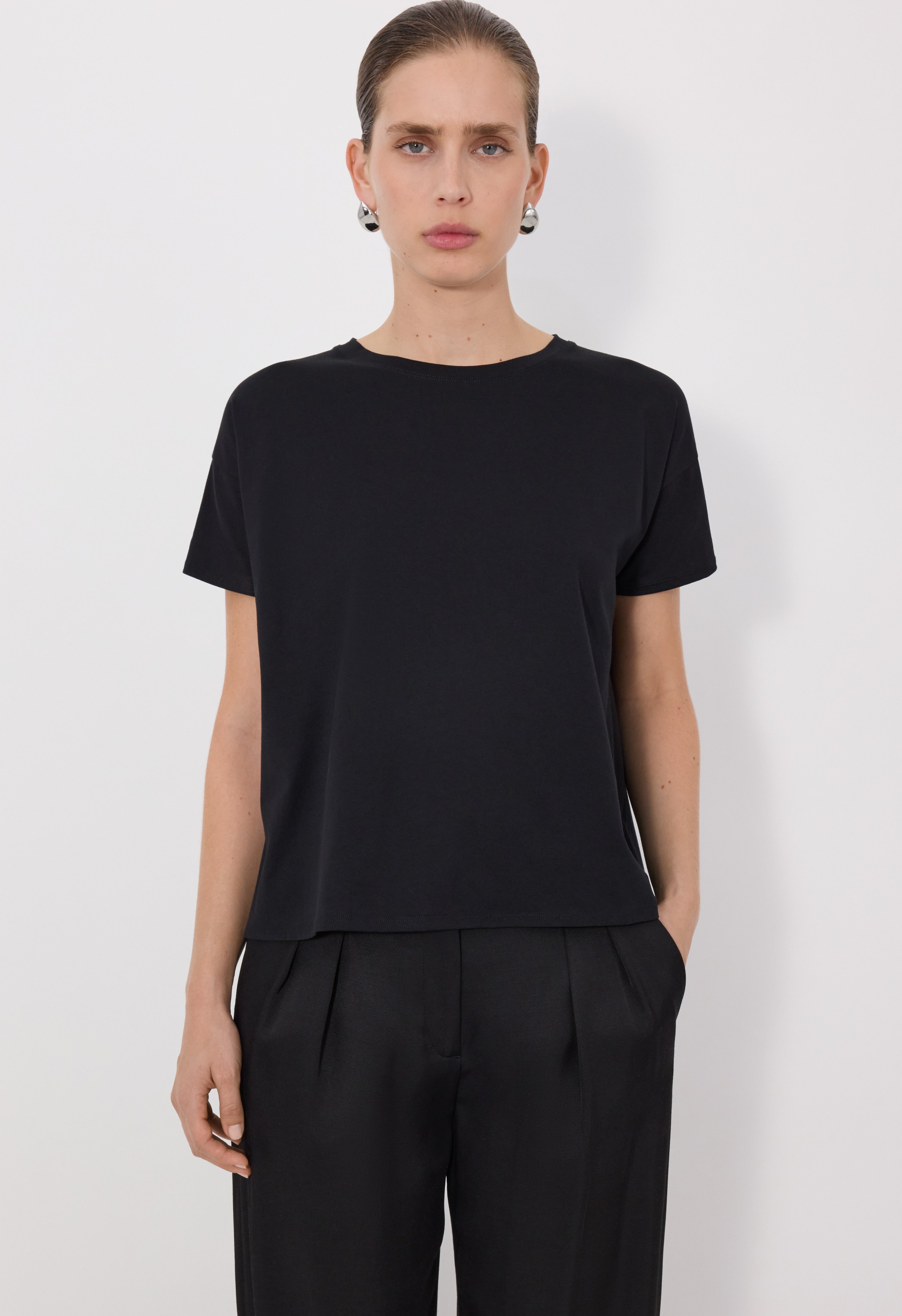 BASILUZZO LDS Boxy fit T-shirt