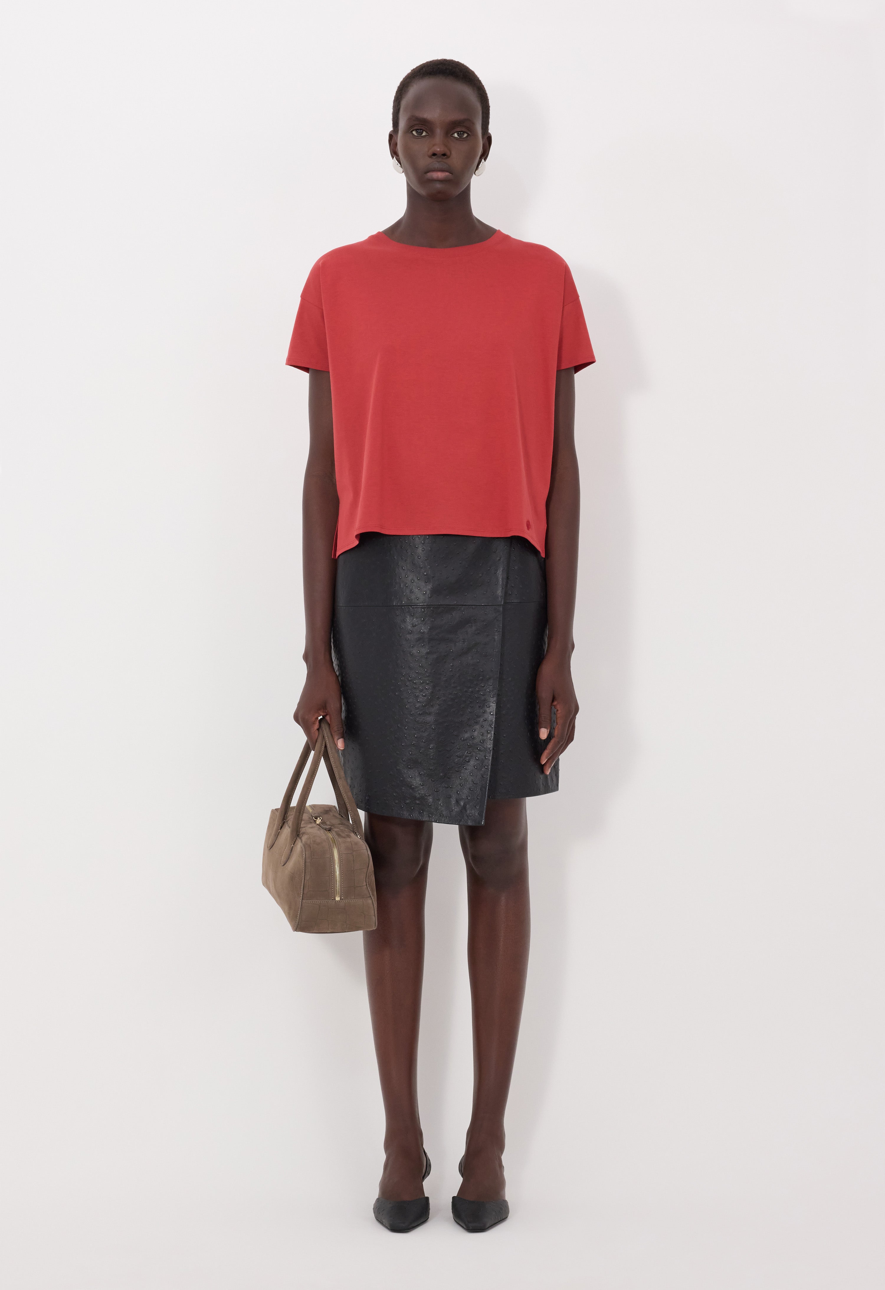 BASILUZZO LDS T-shirt à forme carrée