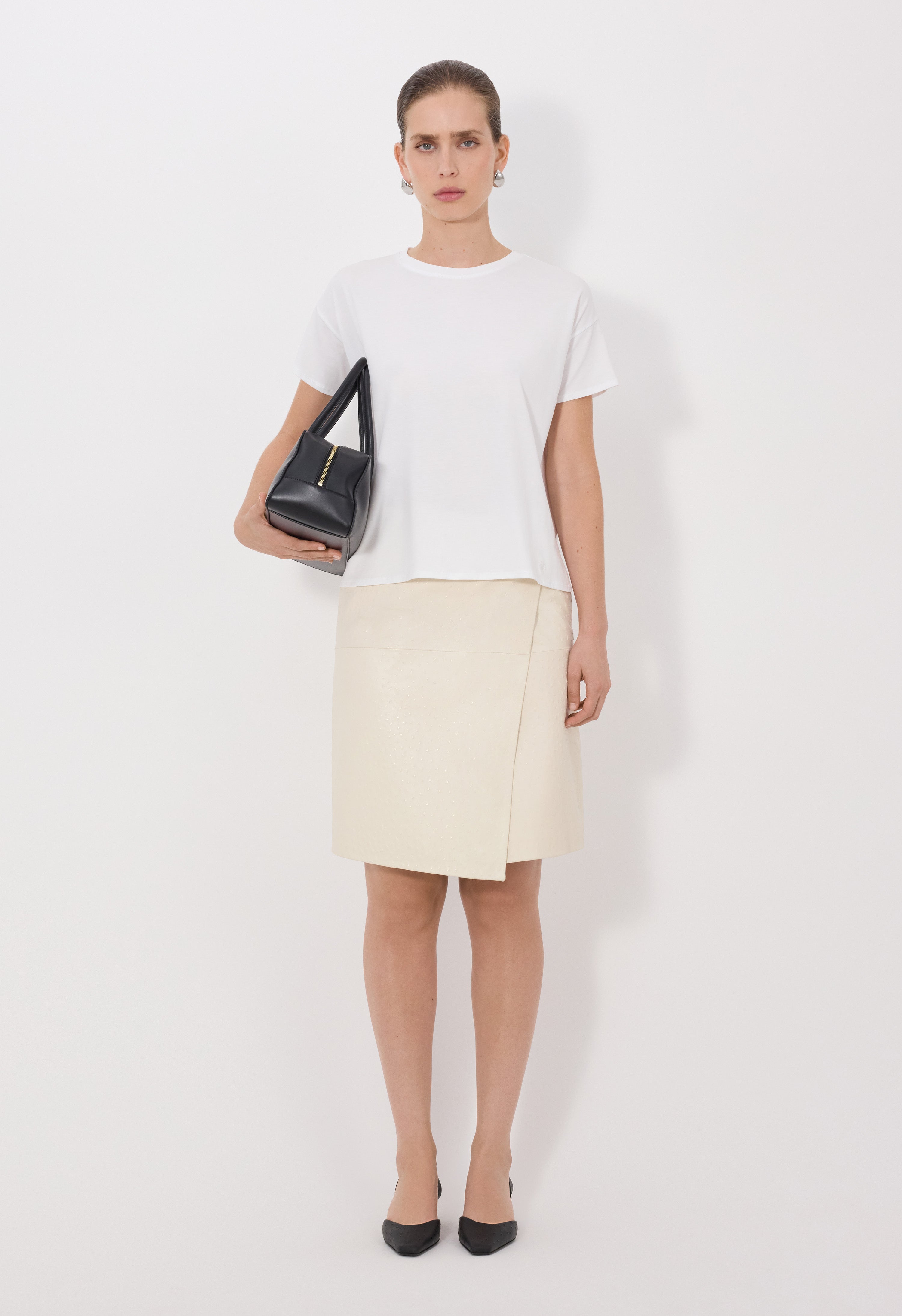 BASILUZZO LDS T-shirt à forme carrée