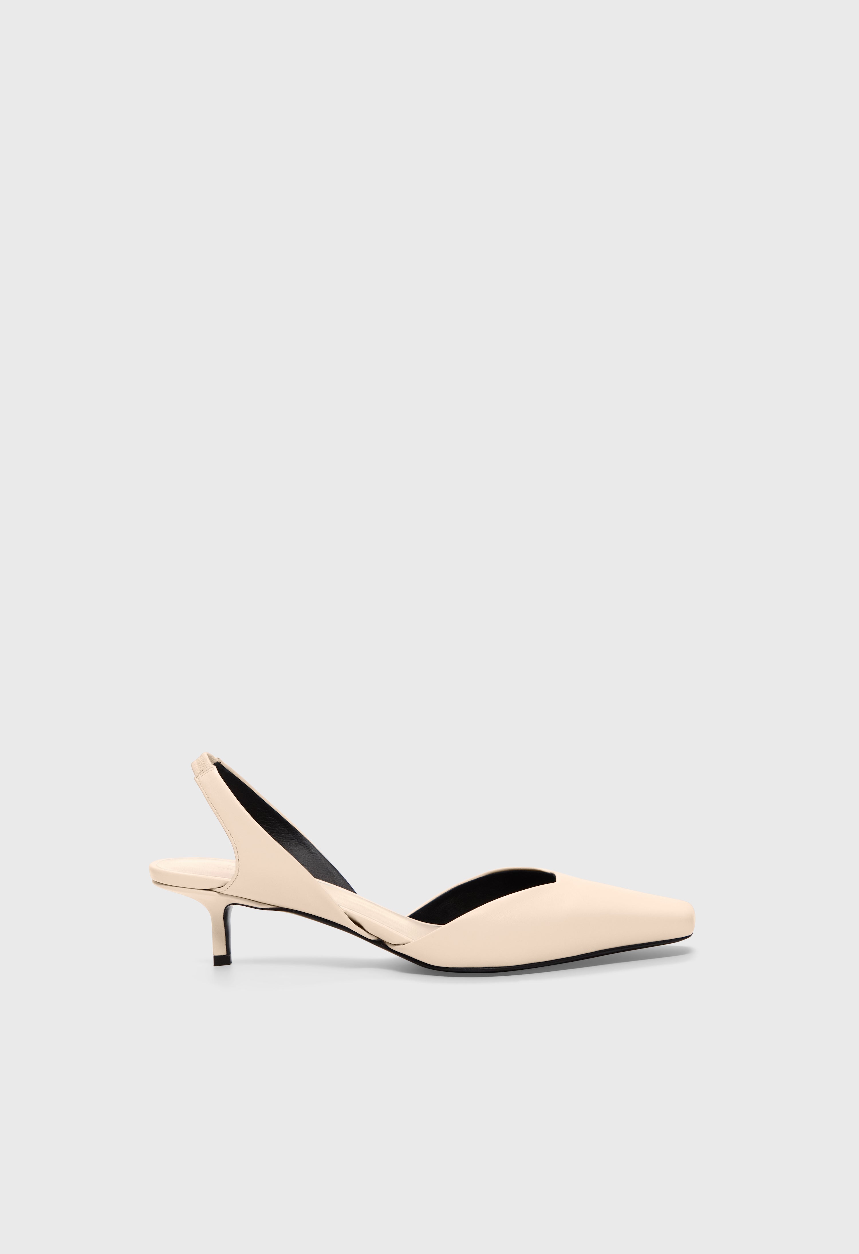 BETSY Calf leather slingback shoes