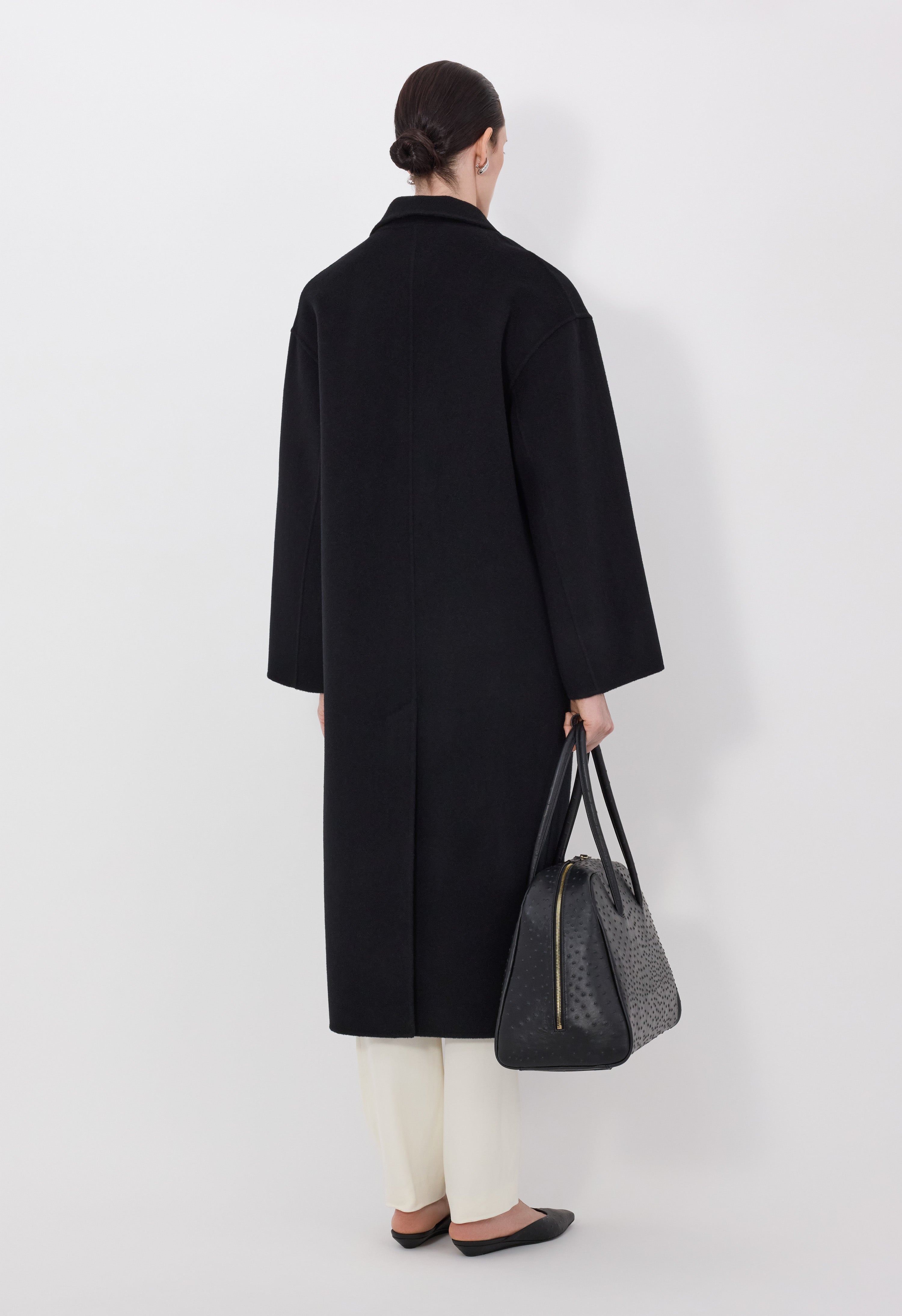 BORNEO LDS Wool drap coat