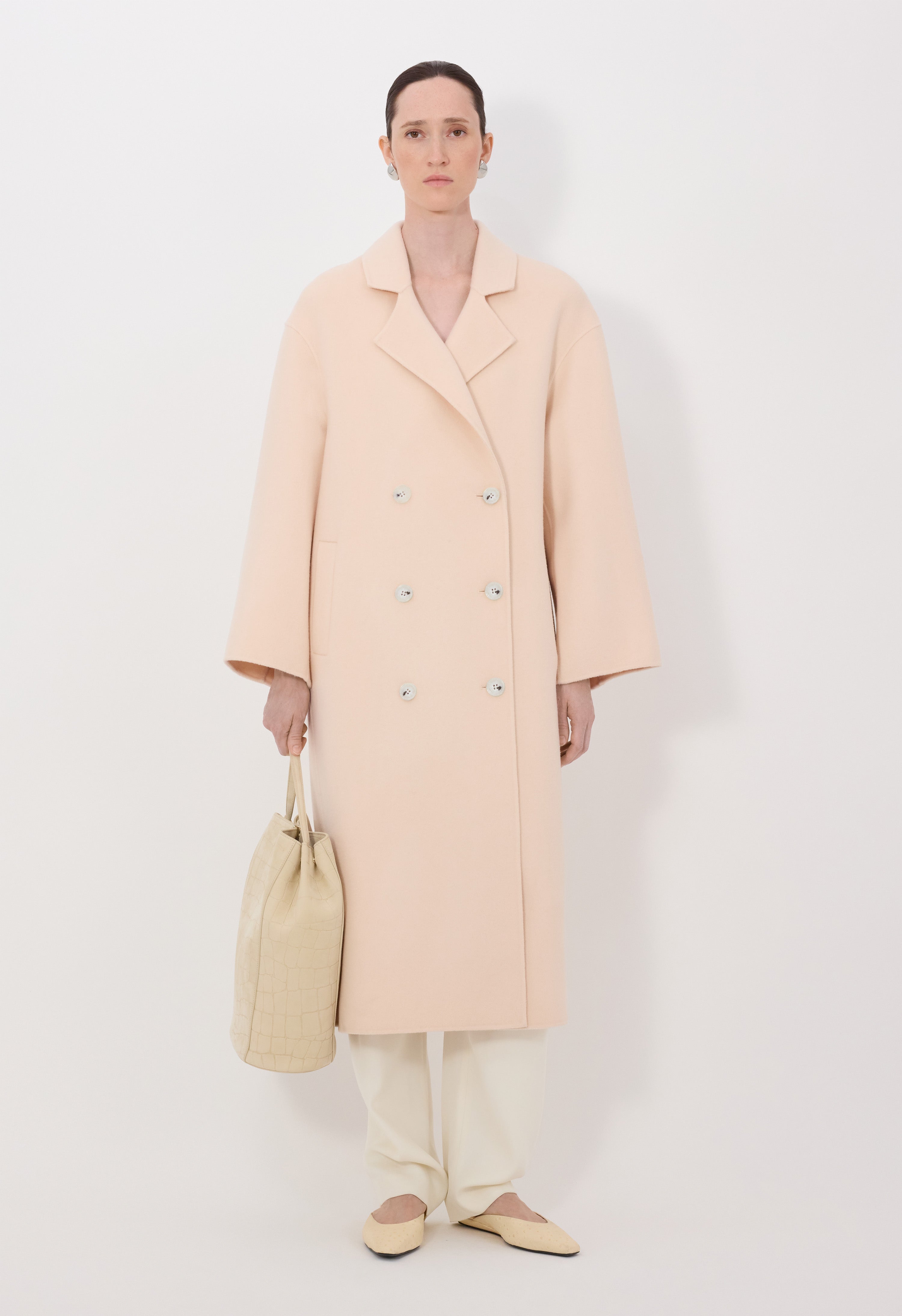 BORNEO LDS Wool drap coat