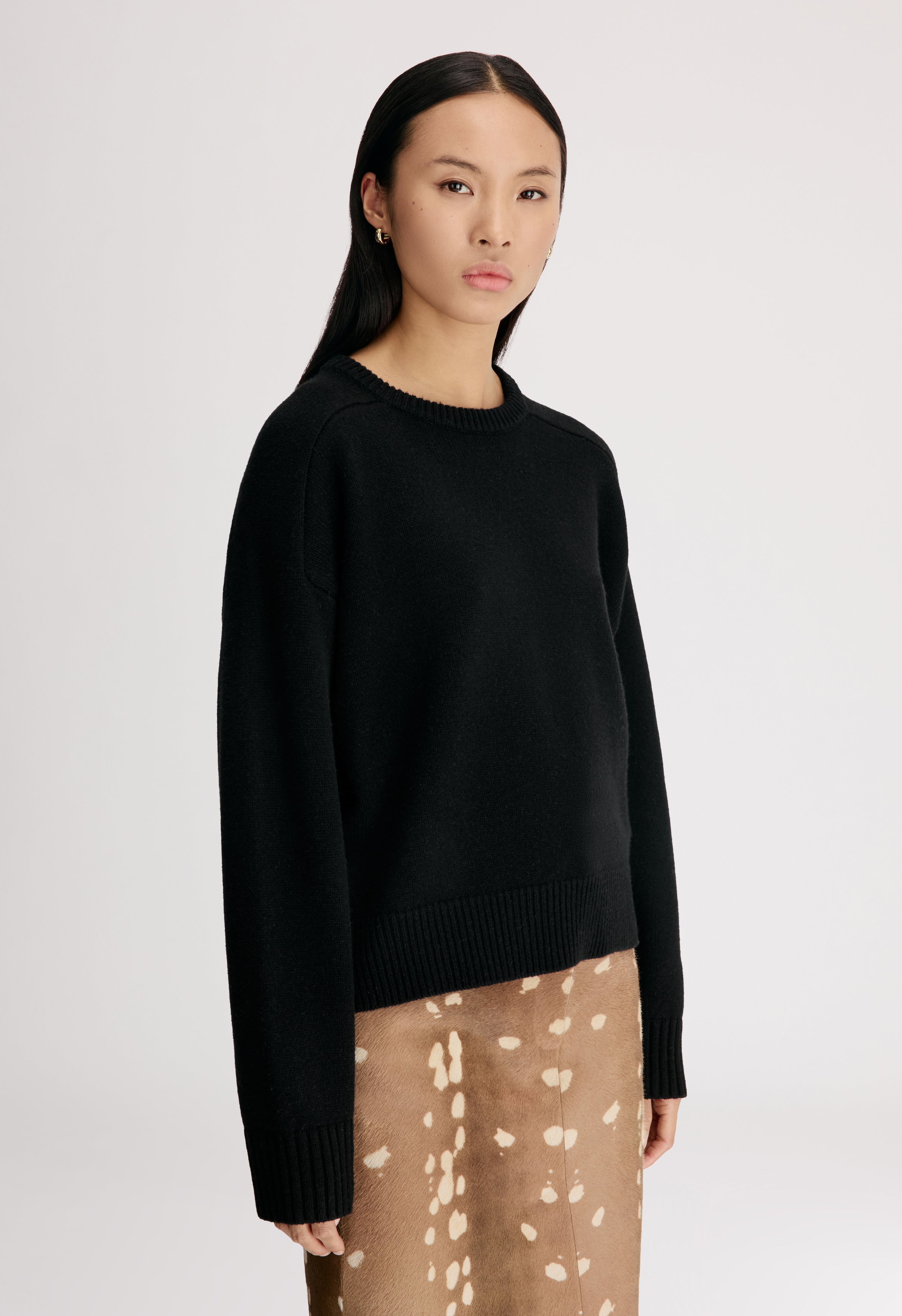 BREHA Pull en laine et cachemire mélangés