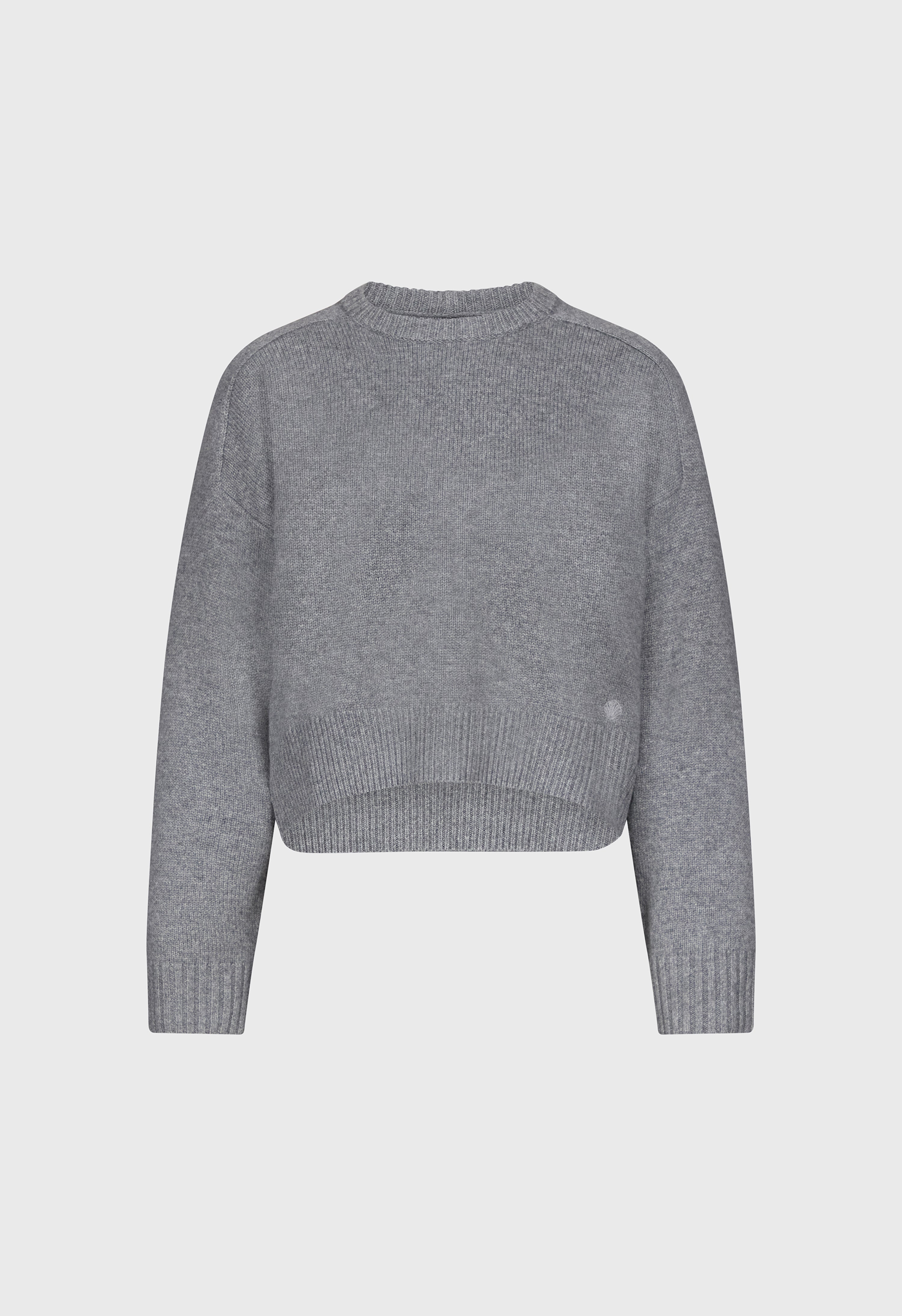 BRUZZI LDS Cropped wool cashmere sweater