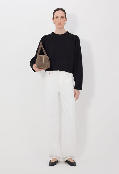 トップス Lou BRUZZI LDS Cropped wool cashmere sweater