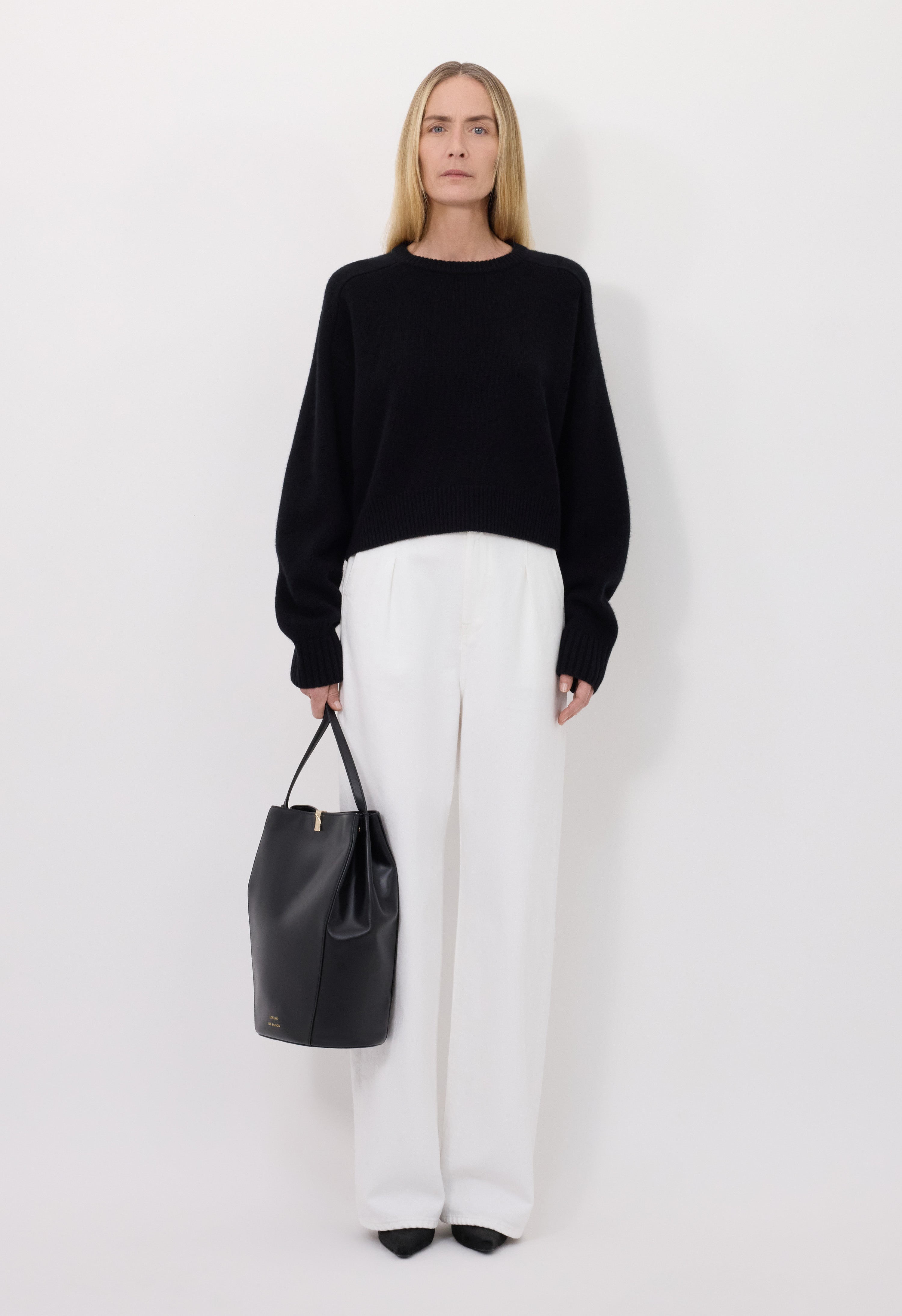BRUZZI LDS Boxy cashmere sweater