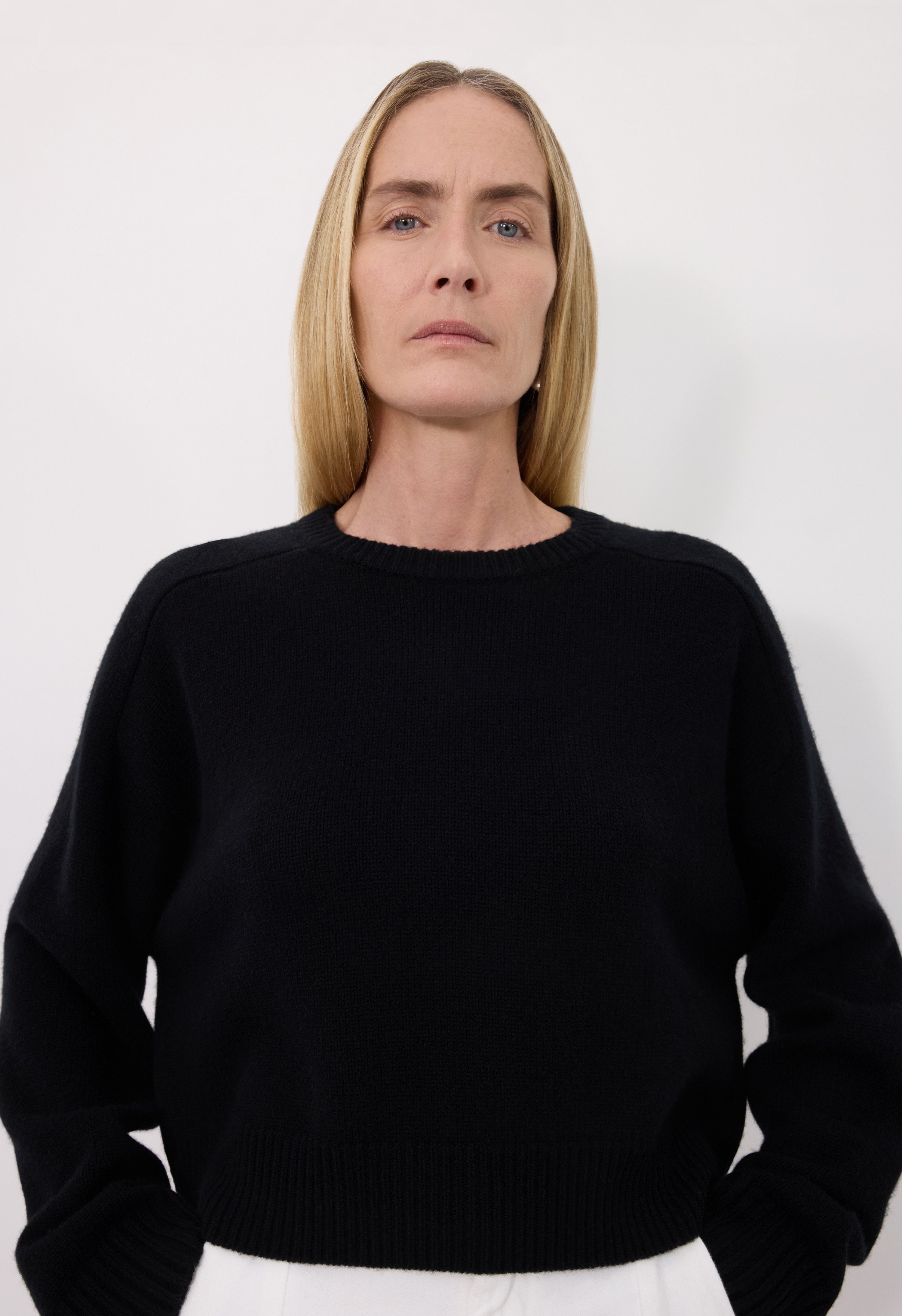 BRUZZI LDS Boxy cashmere sweater